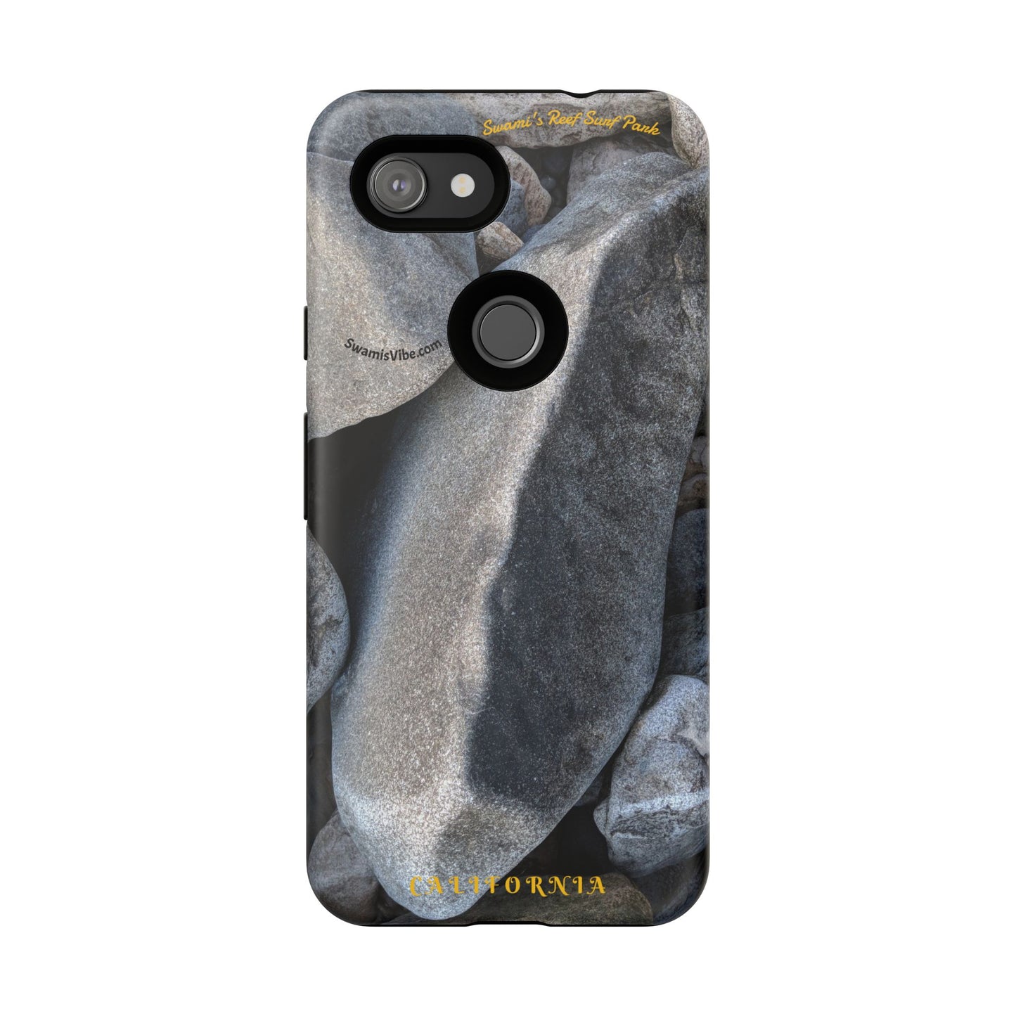 Swamis Vibe Encinitas California JSE Phone Case Designs #3. Swamis Beach Melted Rocks Durable Phone Case with Rock Design, Tough Cases for Outdoorsy Souls, Unique Gift for Nature Lovers, Perfect for Hiking and Adventure