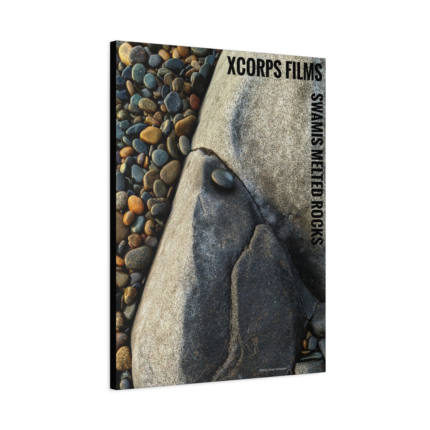 Swamis Vibe Encinitas California JSE Photograph #140 Swamis Melted Rocks Nature-Inspired Canvas Art Print, Home Decor, Wall Art, Gift Idea, Landscape Decor, Rock Design, Nature Lover's Art