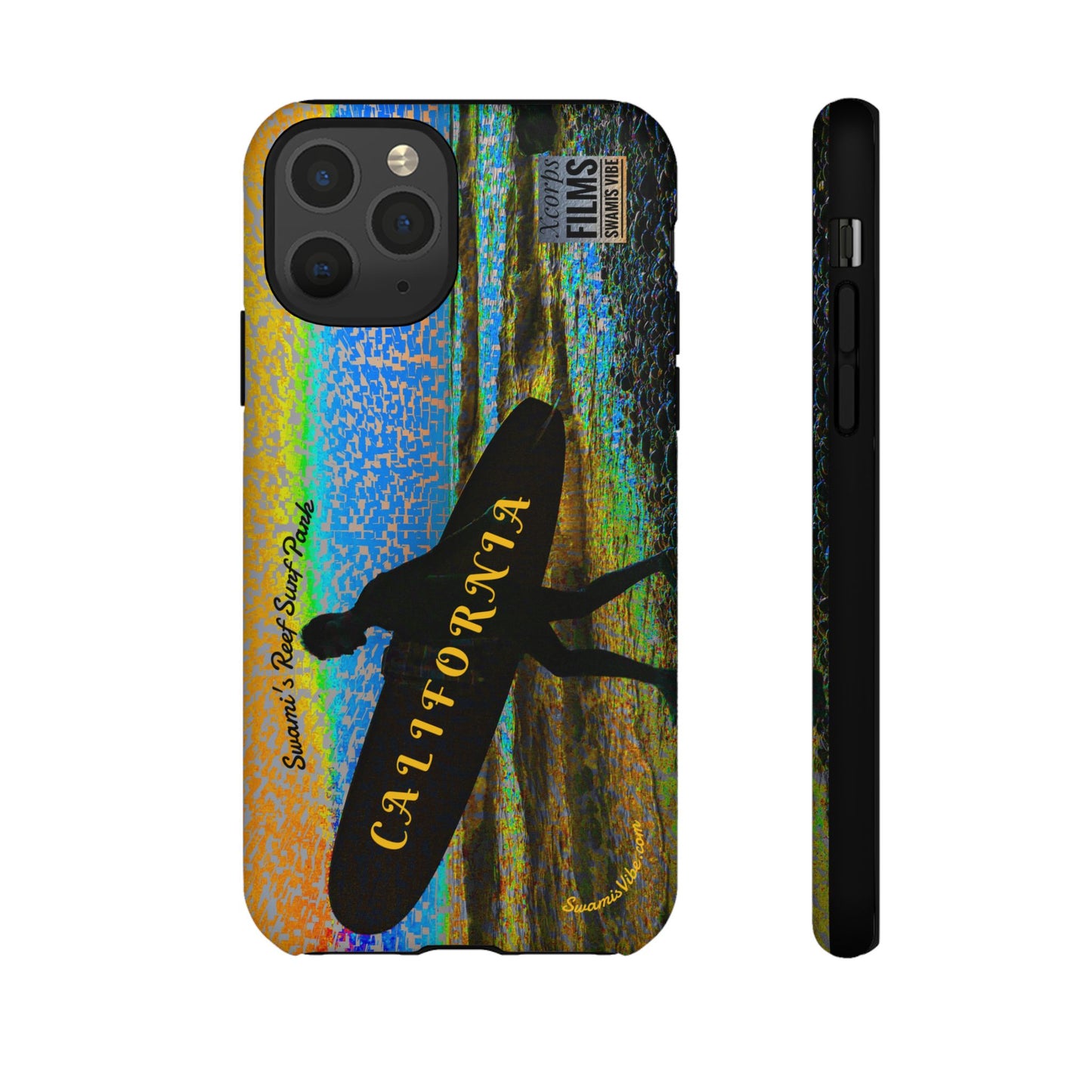 Swamis Vibe Encinitas California JSE Phone Case Designs #1 Swamis Beach Vibe California Surf Phone Case, Tropical Vibes, Ideal for Beach Lovers, Unique Gift for Summer, Vacation Accessories, Trendy Style