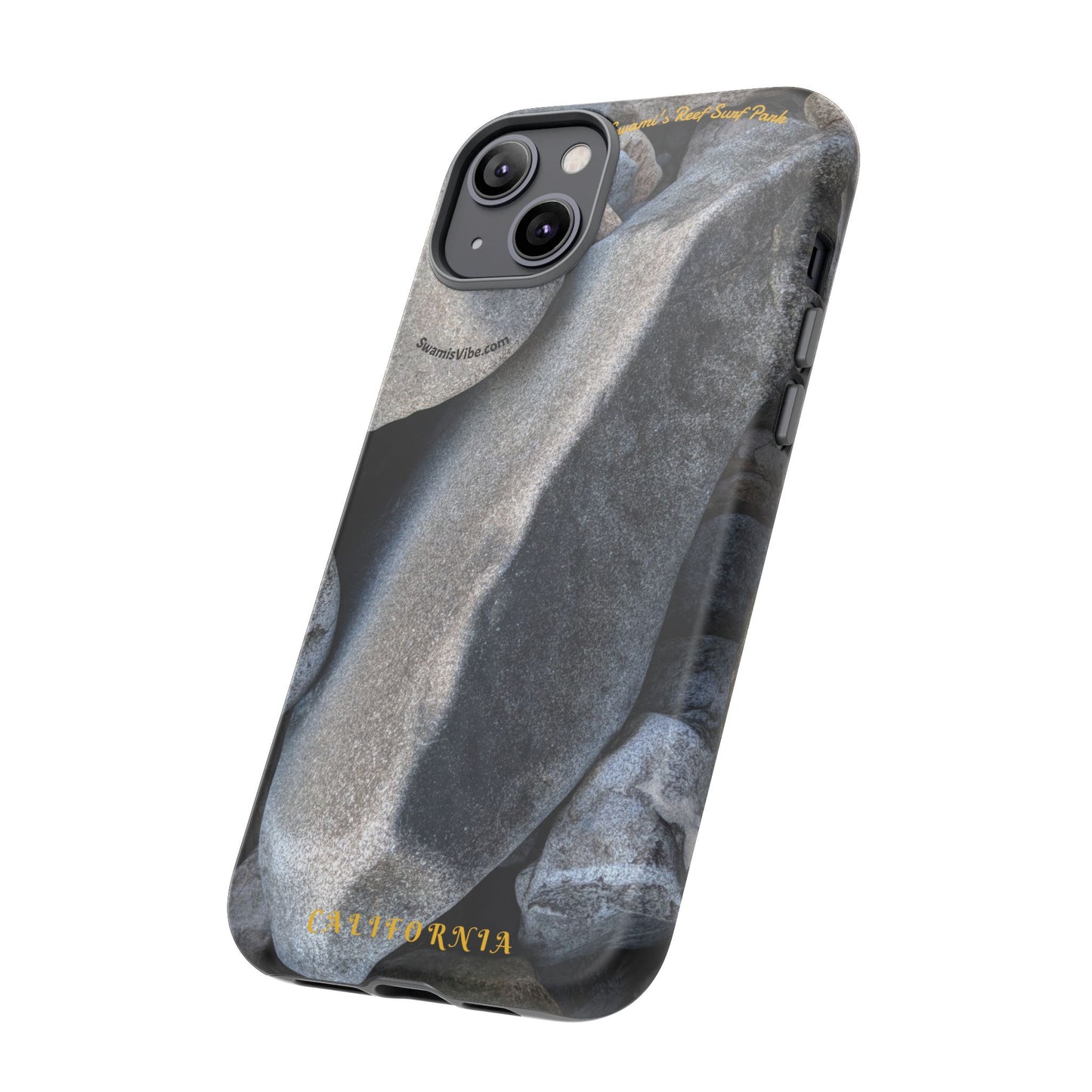 Swamis Vibe Encinitas California JSE Phone Case Designs #3. Swamis Beach Melted Rocks Durable Phone Case with Rock Design, Tough Cases for Outdoorsy Souls, Unique Gift for Nature Lovers, Perfect for Hiking and Adventure
