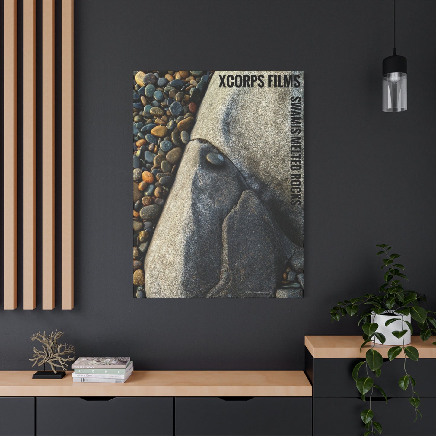 Swamis Vibe Encinitas California JSE Photograph #140 Swamis Melted Rocks Nature-Inspired Canvas Art Print, Home Decor, Wall Art, Gift Idea, Landscape Decor, Rock Design, Nature Lover's Art