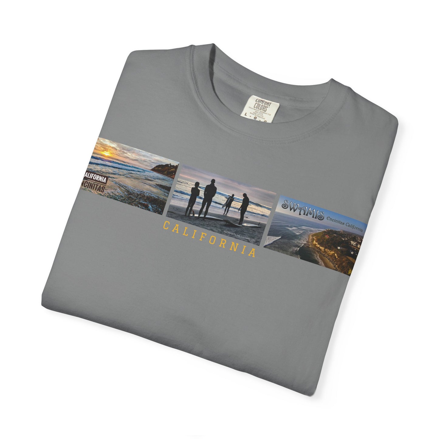 Swamis Vibe JSE Designs unisex garment-dyed t-shirt #151 Swamis Surf Park California Surfing T-Shirt, Beach Vibes Tee, Garment-Dyed Apparel, Unisex Summer Shirt, Gift for Surfers