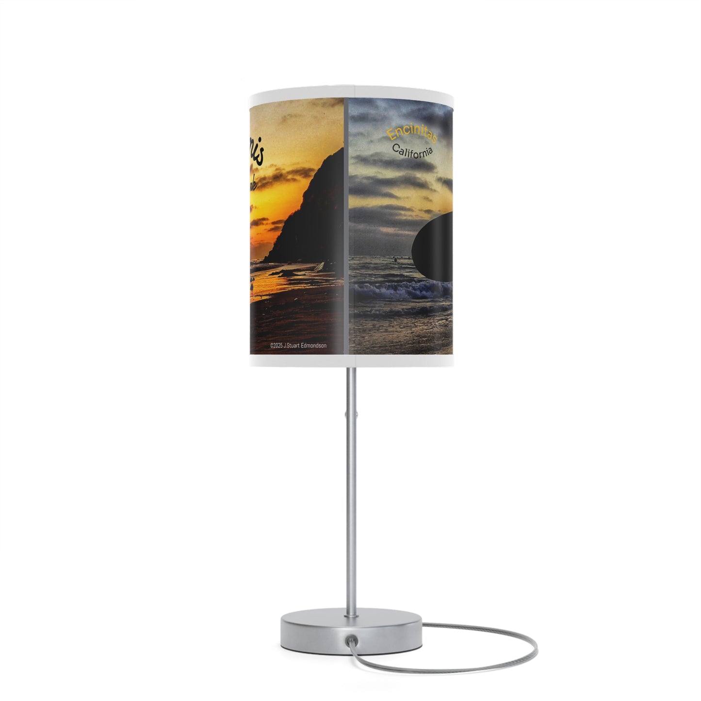 Swamis Vibe Sunset Beach Table Lamp, Nightstand Decor, Beach Lover Gift, Coastal Home Accent, Warm Glow for Relaxation