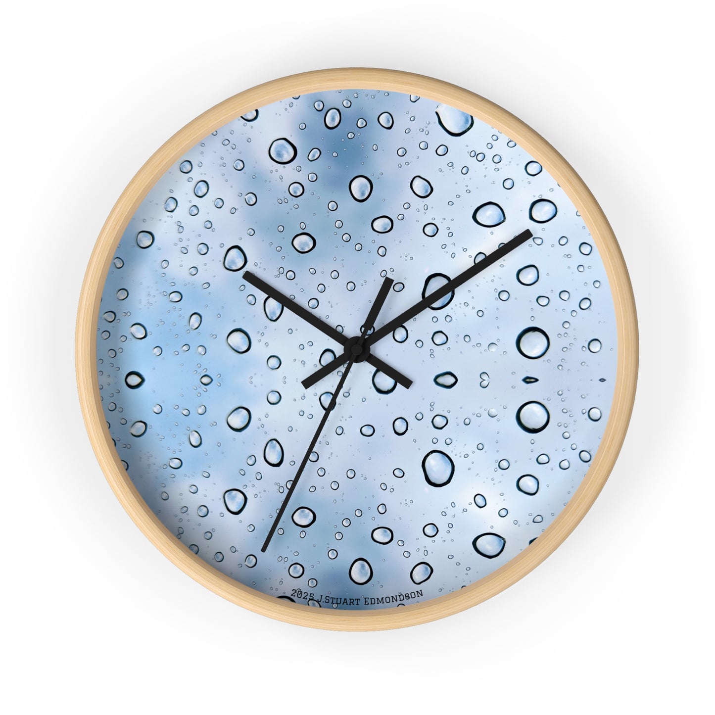 Swamis Vibe Encinitas California JSE Designs #1. Raindrops Wall Clock Swamis Surf Park