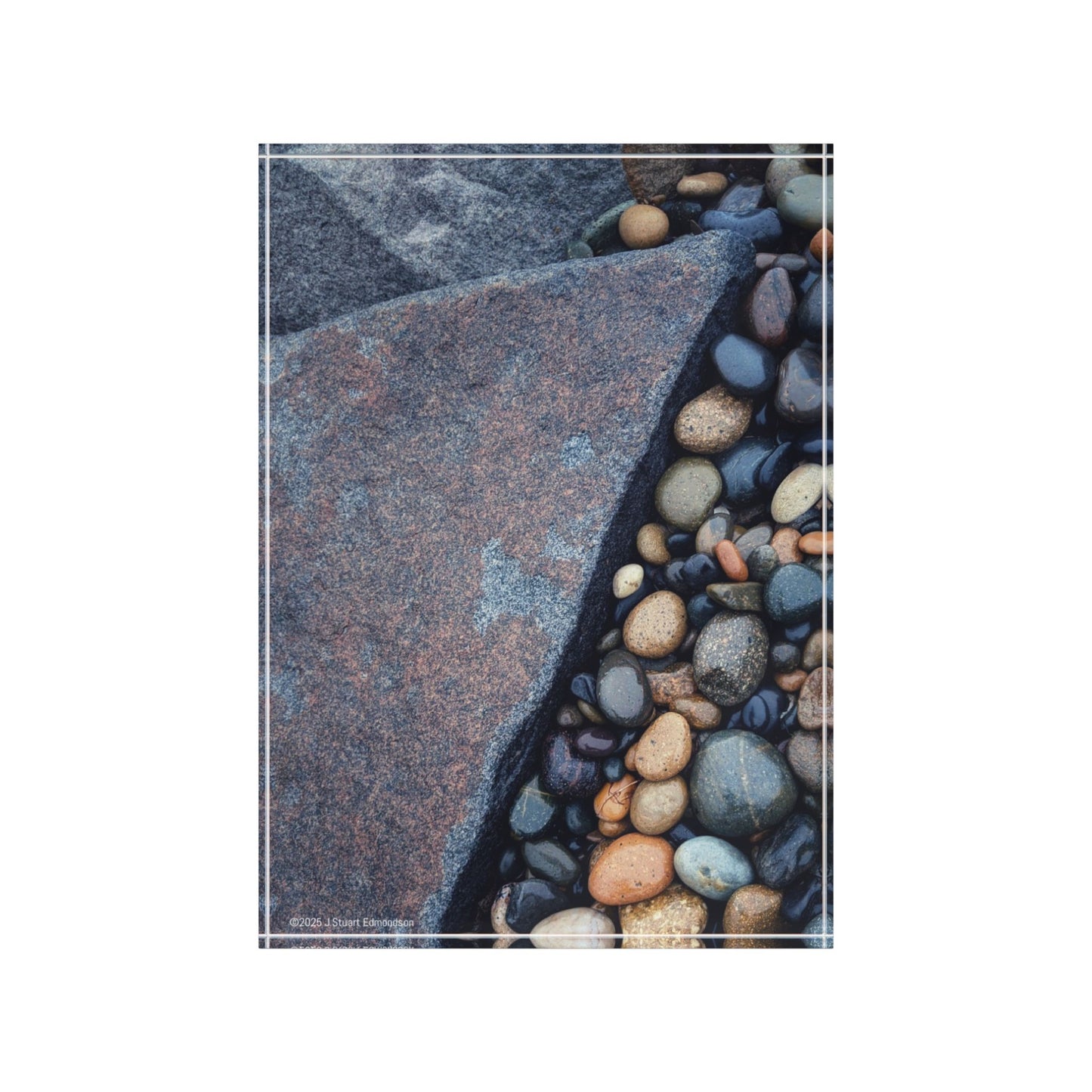 Swamis Vibe Surf and Sunsets Beach Rocks Mix #1. Nature-Inspired Photo Block, Artwork Display, Home Decor, Gift for Nature Lovers