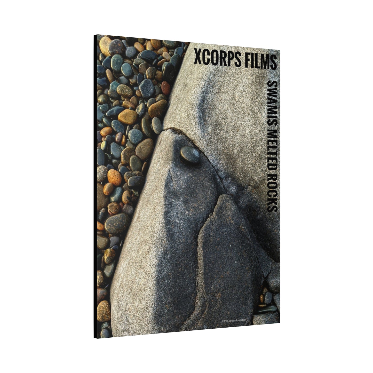 Swamis Vibe Encinitas California JSE Photograph #140 Swamis Melted Rocks Nature-Inspired Canvas Art Print, Home Decor, Wall Art, Gift Idea, Landscape Decor, Rock Design, Nature Lover's Art