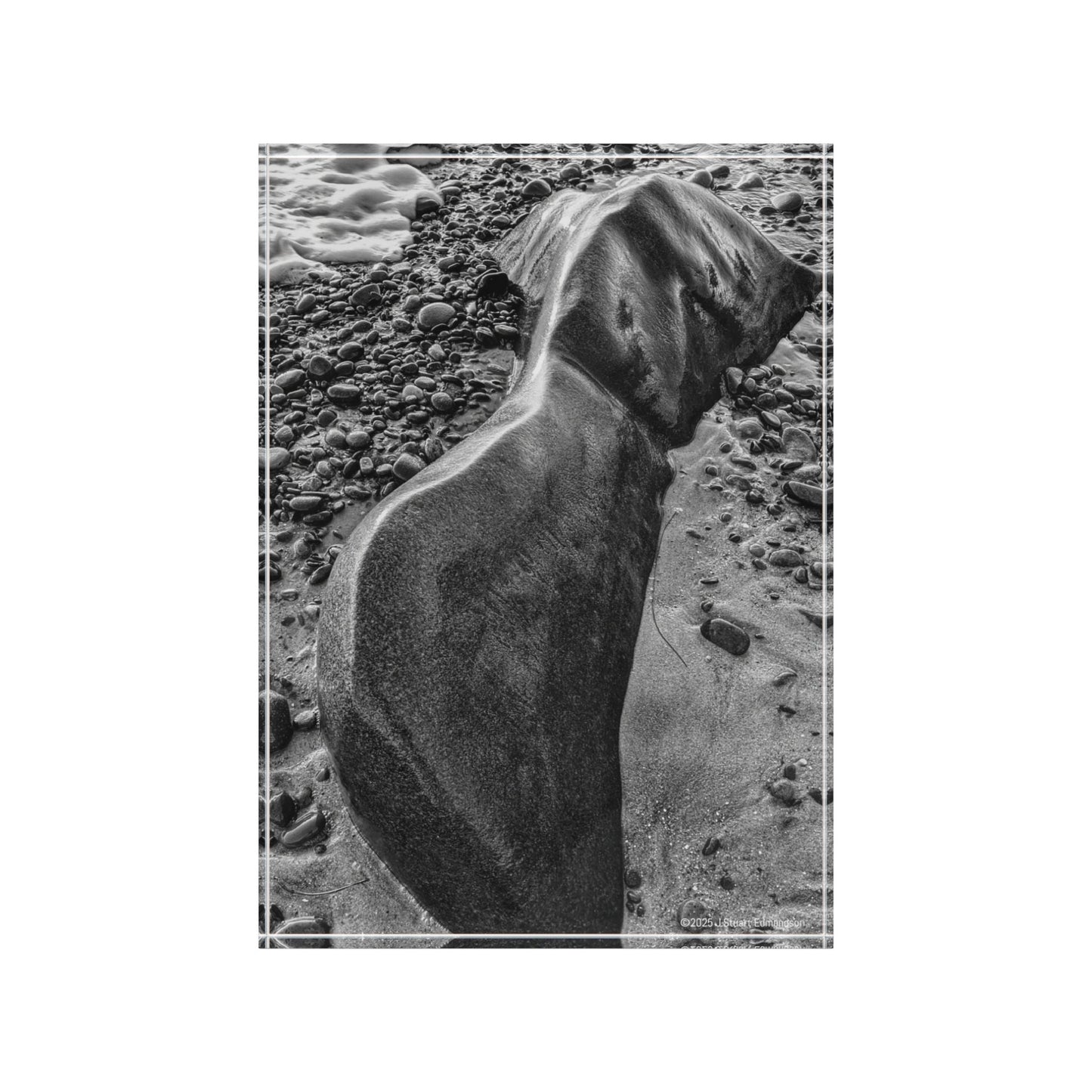 Swamis Vibe Surf and Sunsets Gallery Swamis Melted Rocks #147 Photo Block 3D Elegant Photo Block Display for Home Decor, Personalized Gift, Art Showcase, Abstract Art, Rustic Decor