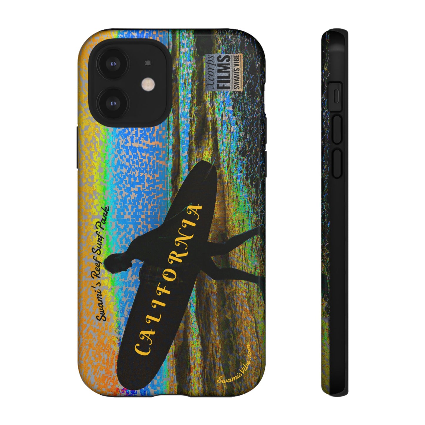 Swamis Vibe Encinitas California JSE Phone Case Designs #1 Swamis Beach Vibe California Surf Phone Case, Tropical Vibes, Ideal for Beach Lovers, Unique Gift for Summer, Vacation Accessories, Trendy Style
