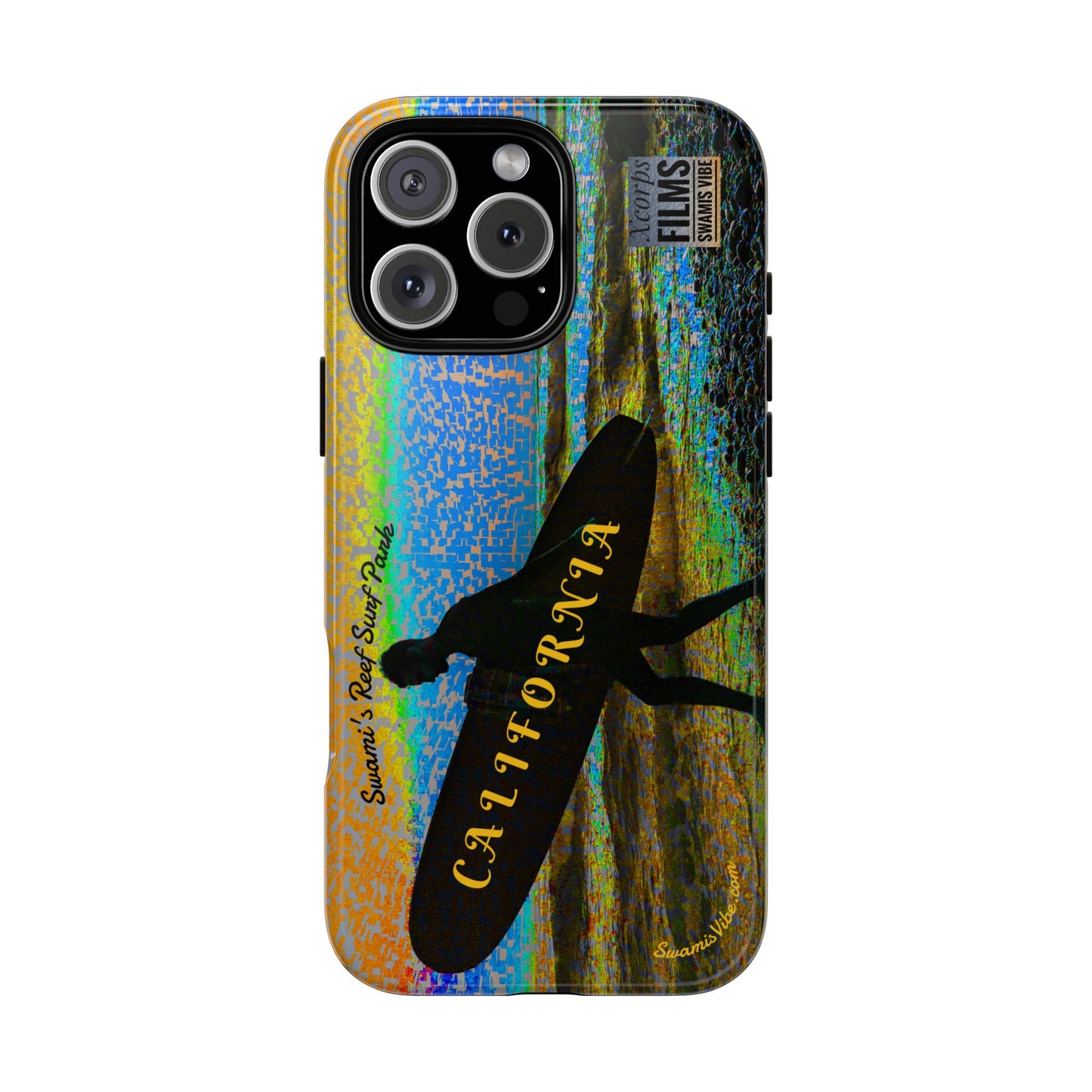 Swamis Vibe Encinitas California JSE Phone Case Designs #1 Swamis Beach Vibe California Surf Phone Case, Tropical Vibes, Ideal for Beach Lovers, Unique Gift for Summer, Vacation Accessories, Trendy Style