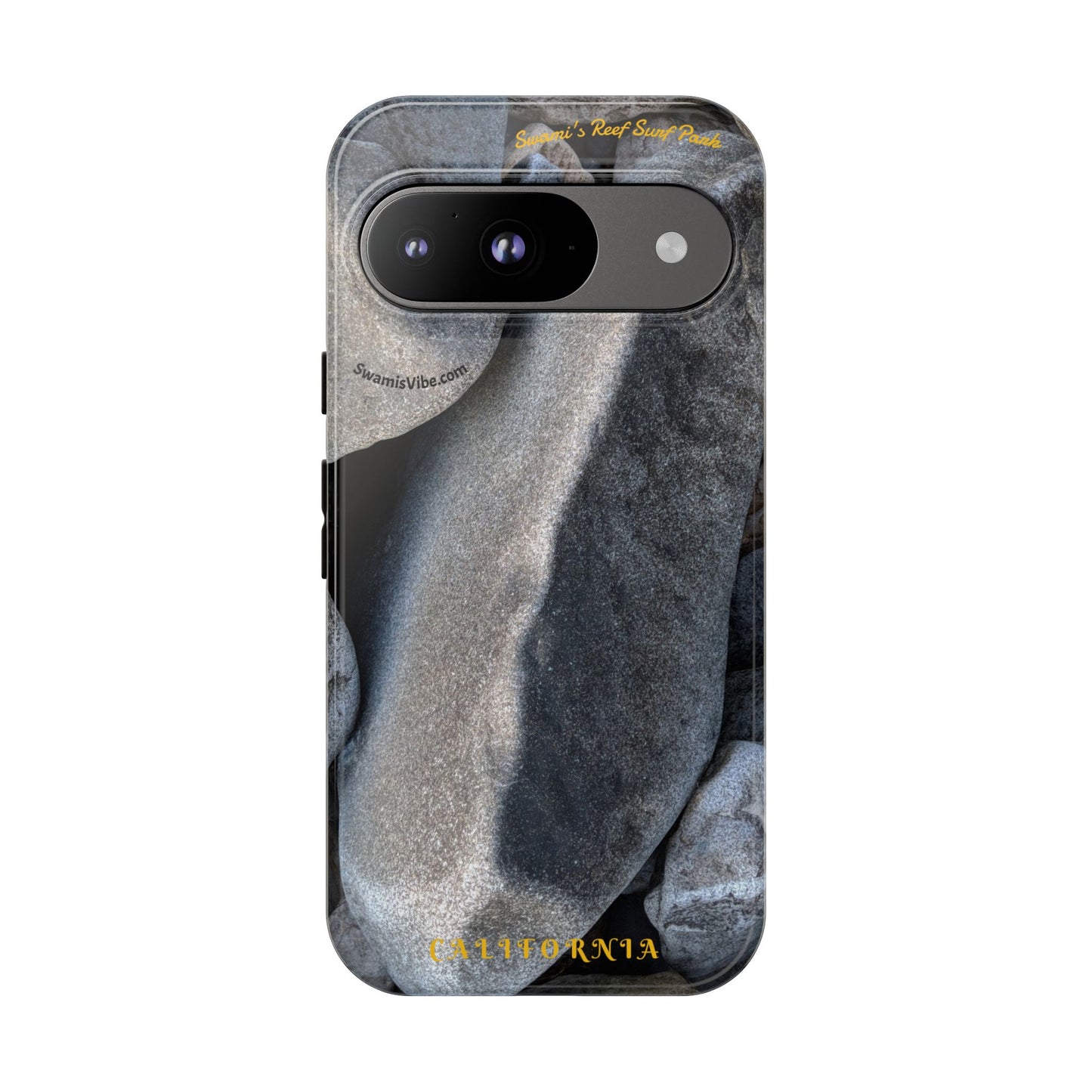 Swamis Vibe Encinitas California JSE Phone Case Designs #3. Swamis Beach Melted Rocks Durable Phone Case with Rock Design, Tough Cases for Outdoorsy Souls, Unique Gift for Nature Lovers, Perfect for Hiking and Adventure