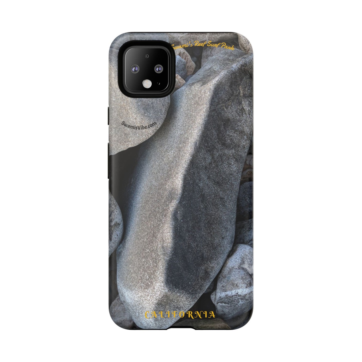 Swamis Vibe Encinitas California JSE Phone Case Designs #3. Swamis Beach Melted Rocks Durable Phone Case with Rock Design, Tough Cases for Outdoorsy Souls, Unique Gift for Nature Lovers, Perfect for Hiking and Adventure