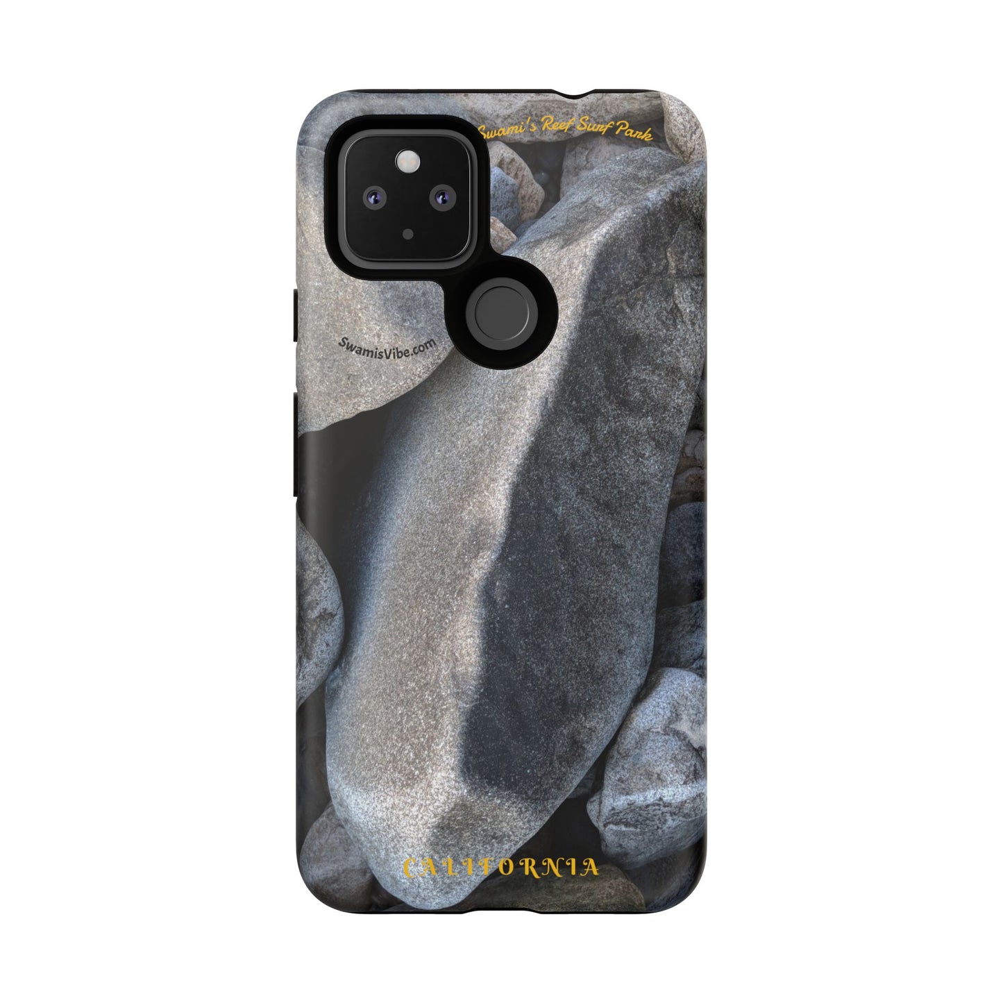 Swamis Vibe Encinitas California JSE Phone Case Designs #3. Swamis Beach Melted Rocks Durable Phone Case with Rock Design, Tough Cases for Outdoorsy Souls, Unique Gift for Nature Lovers, Perfect for Hiking and Adventure