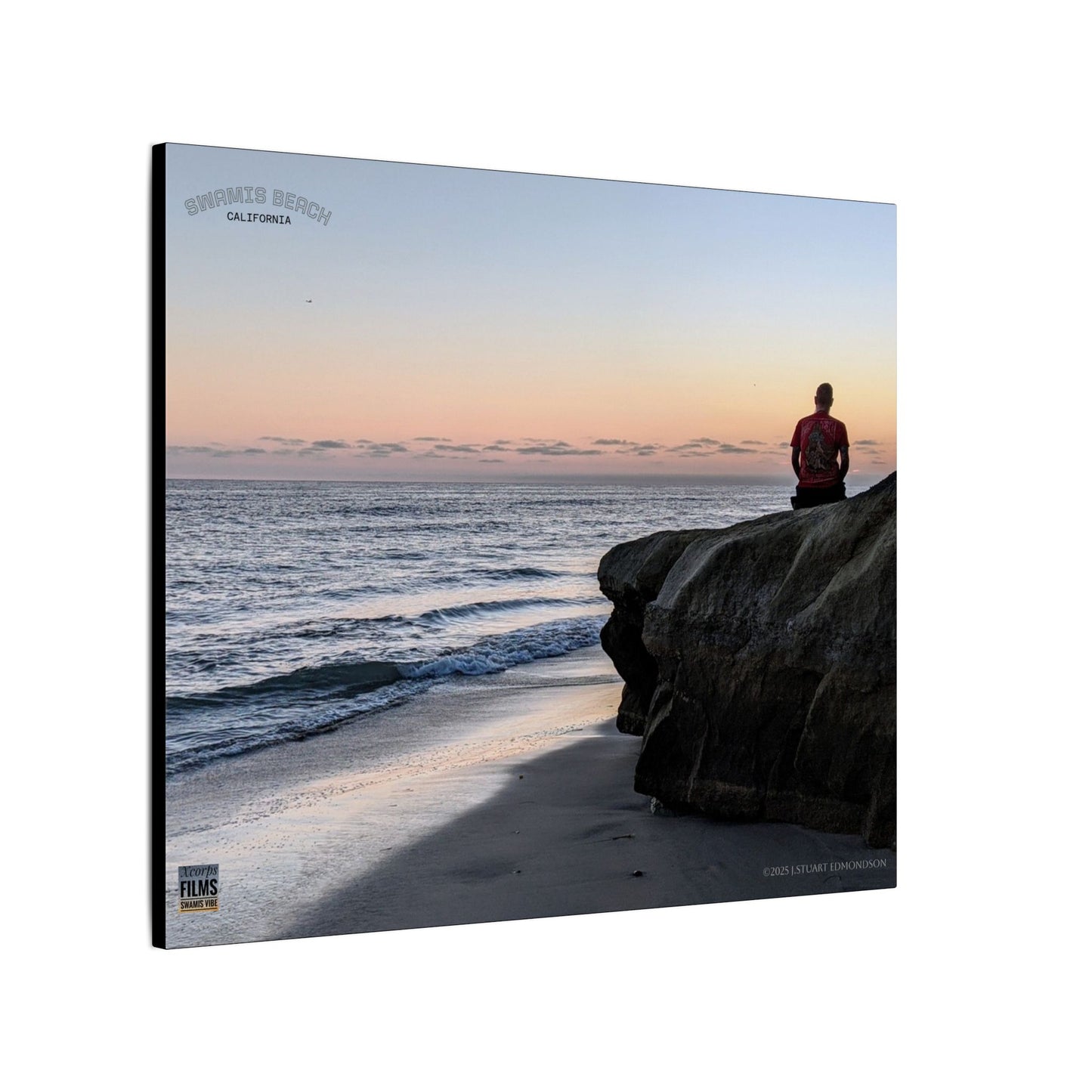 Swamis Vibe Encinitas California JSE Photograph #251 Meditation Serene Beach Canvas Print, Wall Decor, Coastal Art, Home Decor, Nature Wall Art, Perfect Gift for Ocean Lovers