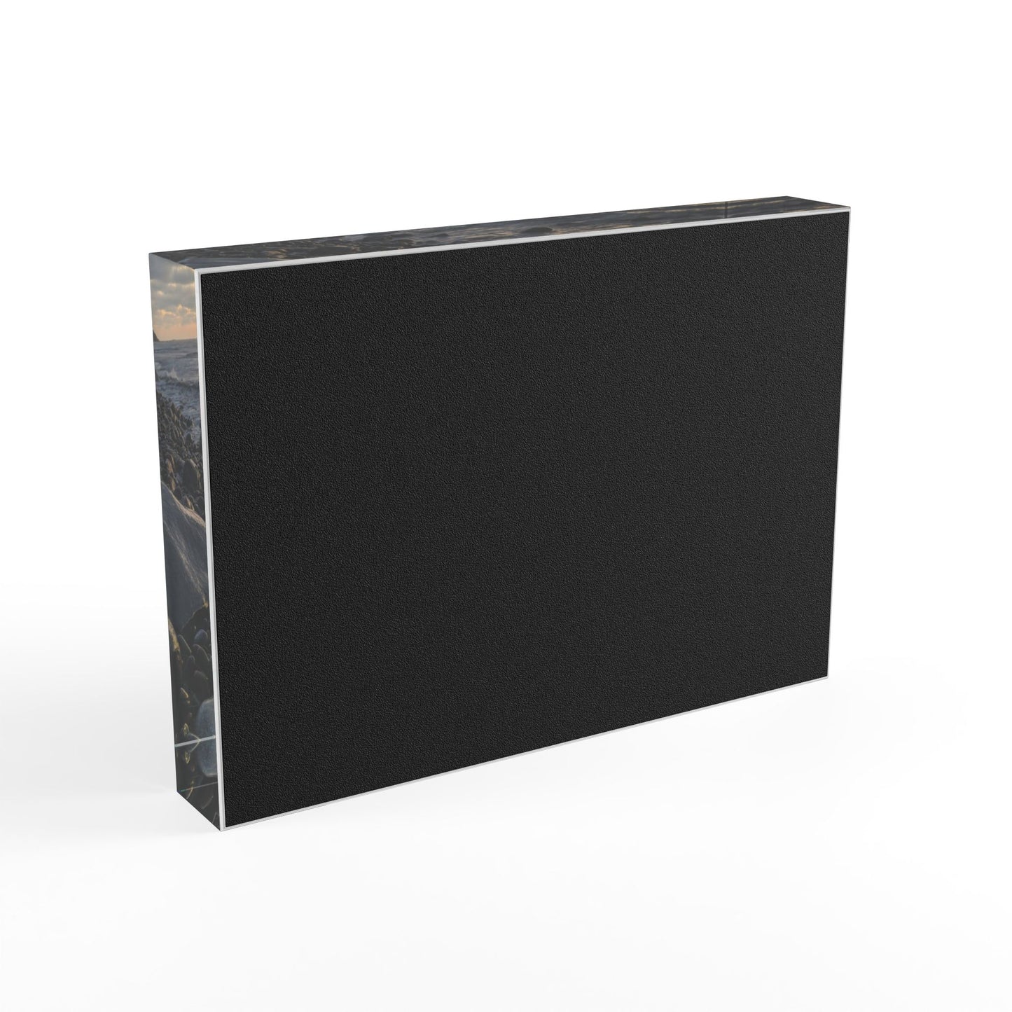 Swamis Vibe Surf and Sunsets Swamis Melted Rocks #5. Sunset Photo Block | Coastal Home Decor, Memory Keepsake, Gift for Ocean Lovers, Nature Photography