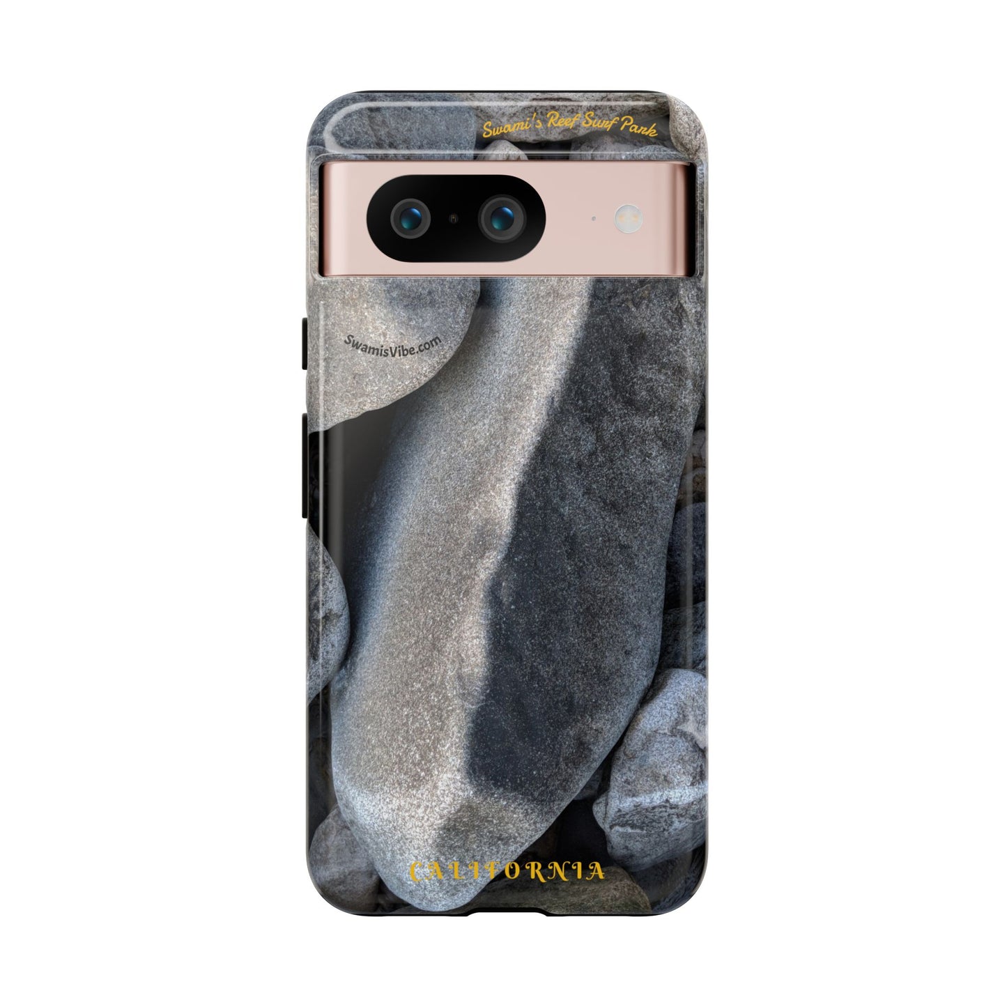 Swamis Vibe Encinitas California JSE Phone Case Designs #3. Swamis Beach Melted Rocks Durable Phone Case with Rock Design, Tough Cases for Outdoorsy Souls, Unique Gift for Nature Lovers, Perfect for Hiking and Adventure