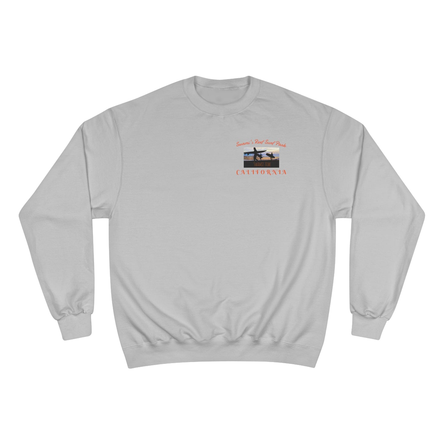 Swamis Vibe Encinitas California JSE Designs #1. Custom Designed Swamis Surf Park Crewneck Unisex Sweatshirt