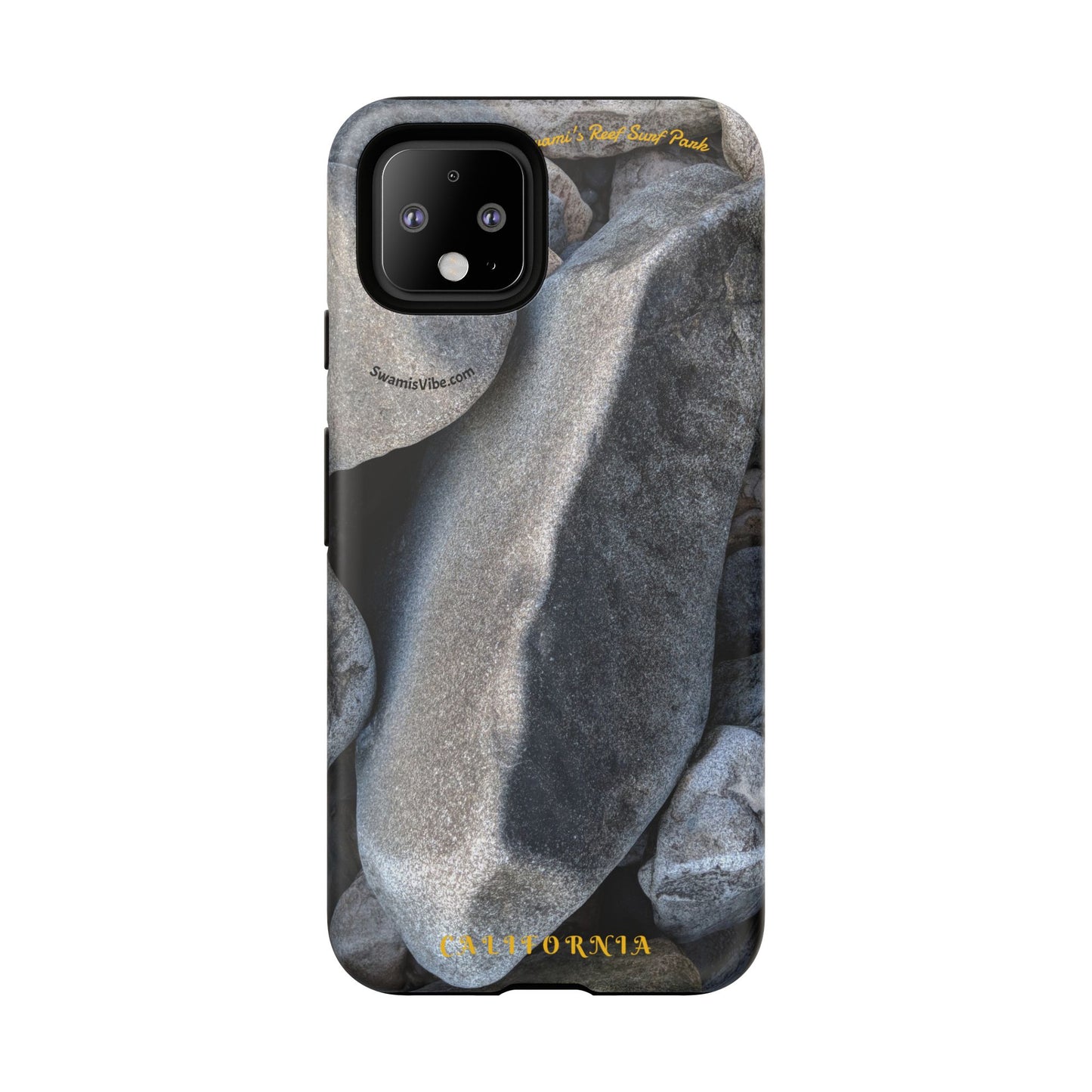 Swamis Vibe Encinitas California JSE Phone Case Designs #3. Swamis Beach Melted Rocks Durable Phone Case with Rock Design, Tough Cases for Outdoorsy Souls, Unique Gift for Nature Lovers, Perfect for Hiking and Adventure