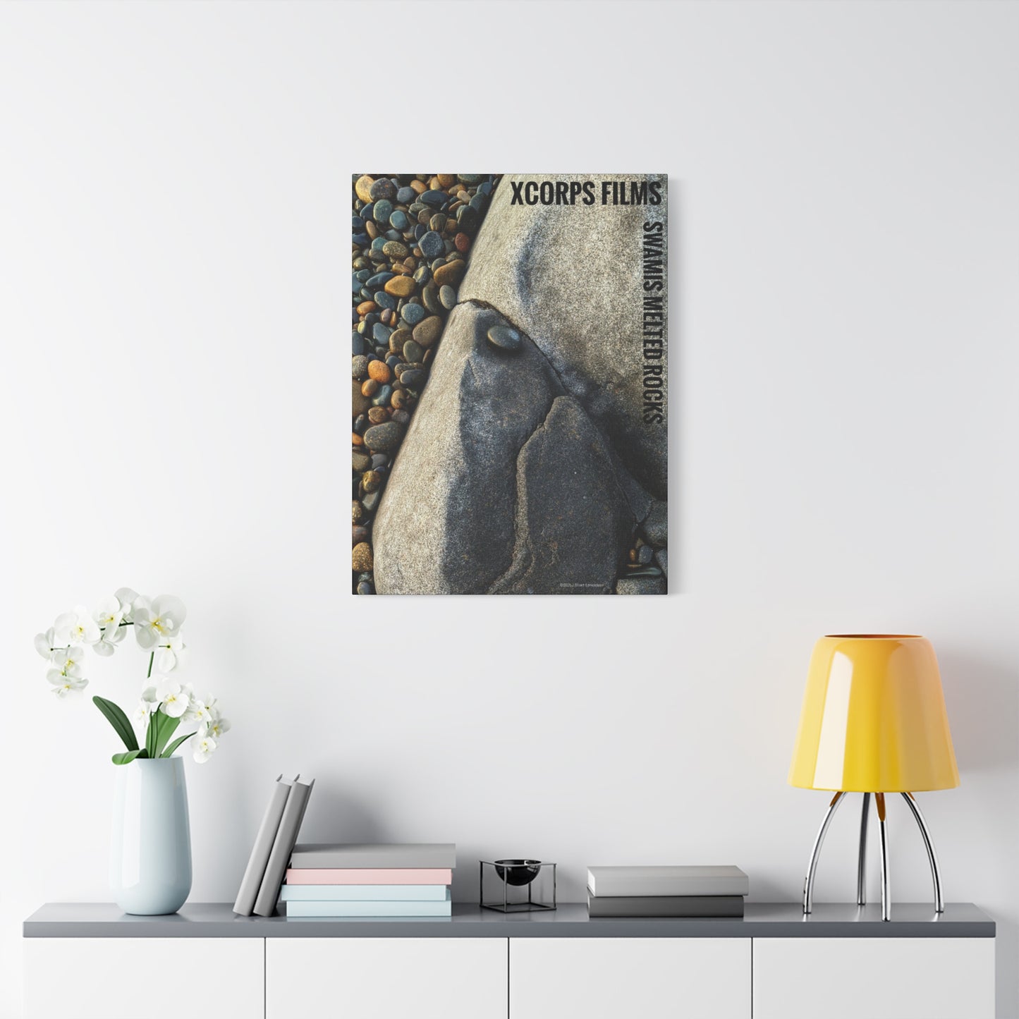 Swamis Vibe Encinitas California JSE Photograph #140 Swamis Melted Rocks Nature-Inspired Canvas Art Print, Home Decor, Wall Art, Gift Idea, Landscape Decor, Rock Design, Nature Lover's Art