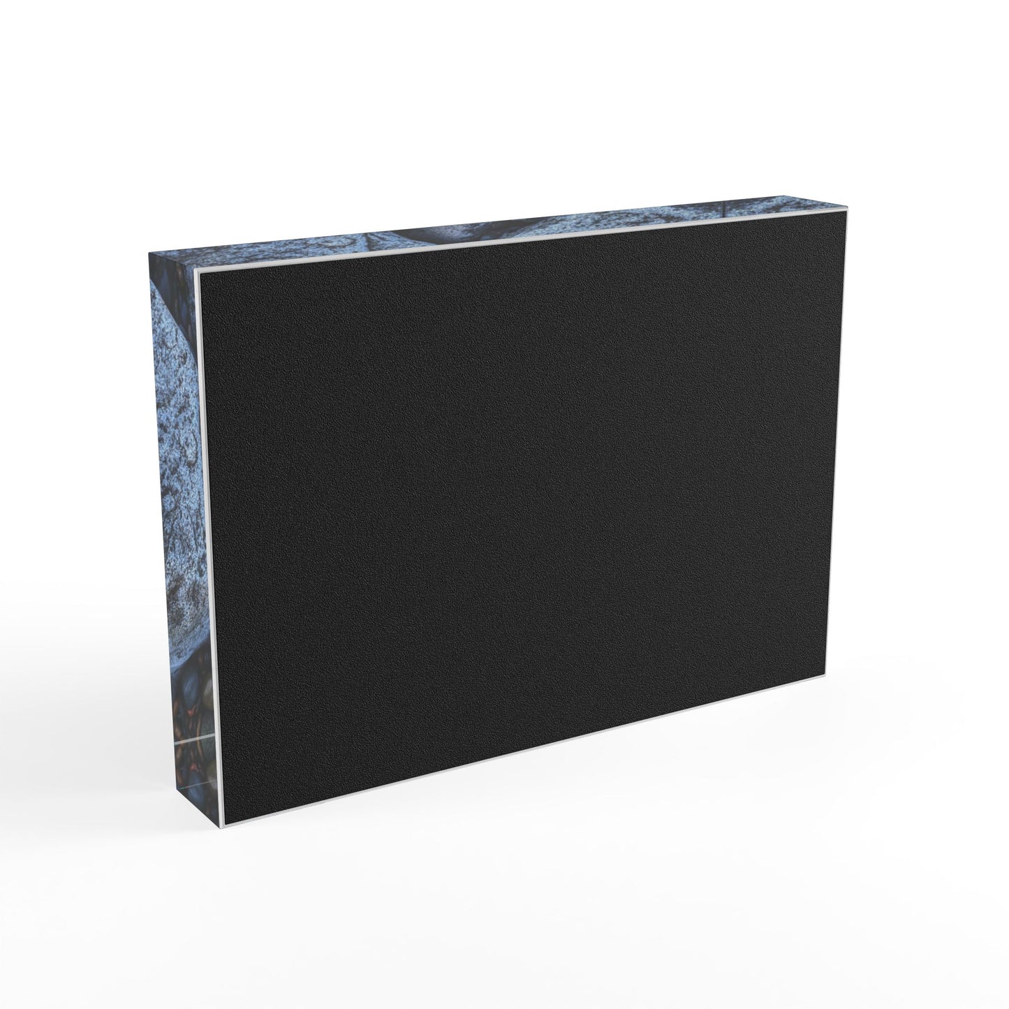 Swamis Vibe Surf and Sunsets Gallery Presents Melted Rock Abstractions #301 3D Photo Block Natural Stone Photo Block, Rustic Home Decor, Gift for Nature Lovers, Geologists, Elegant Display Piece