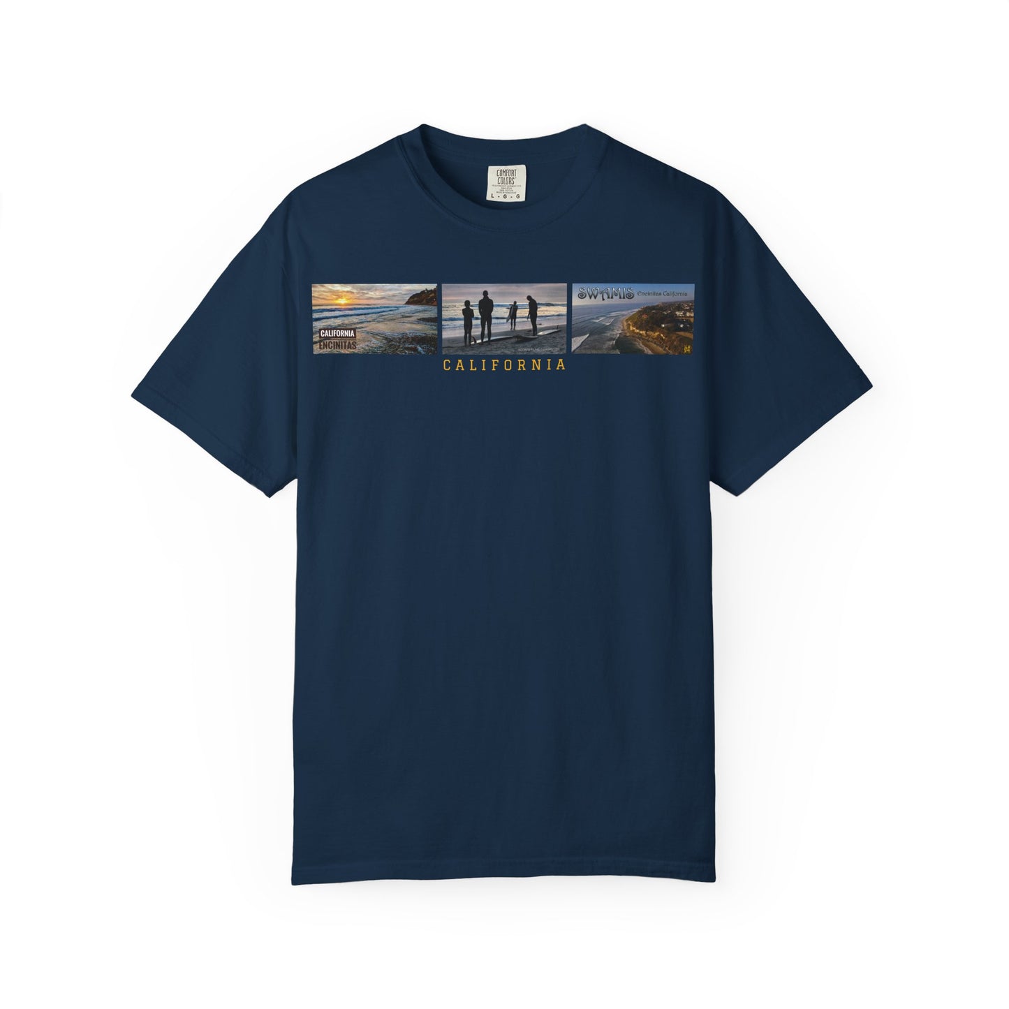 Swamis Vibe JSE Designs unisex garment-dyed t-shirt #151 Swamis Surf Park California Surfing T-Shirt, Beach Vibes Tee, Garment-Dyed Apparel, Unisex Summer Shirt, Gift for Surfers