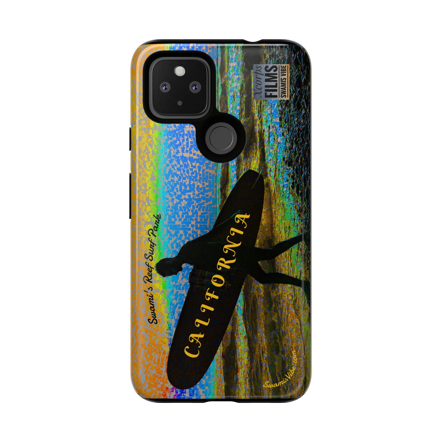 Swamis Vibe Encinitas California JSE Phone Case Designs #1 Swamis Beach Vibe California Surf Phone Case, Tropical Vibes, Ideal for Beach Lovers, Unique Gift for Summer, Vacation Accessories, Trendy Style
