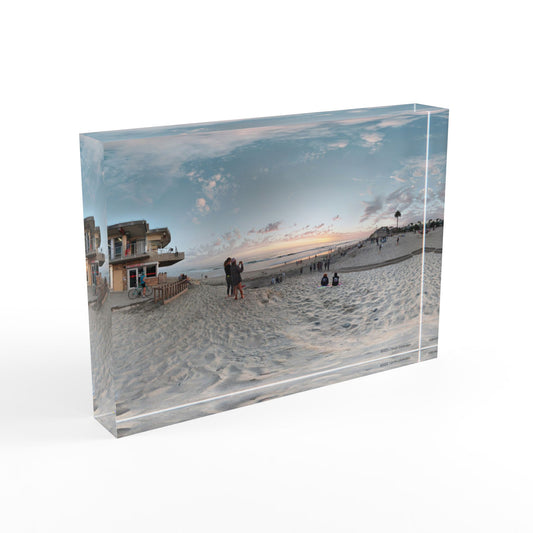 Swamis Vibe Surf and Sunsets Moonlight Beach Panorama #2. Photo Block | Custom Home Decor | Memory Photo Display | Unique Gift for Beach Lovers | Coastal Wall Art