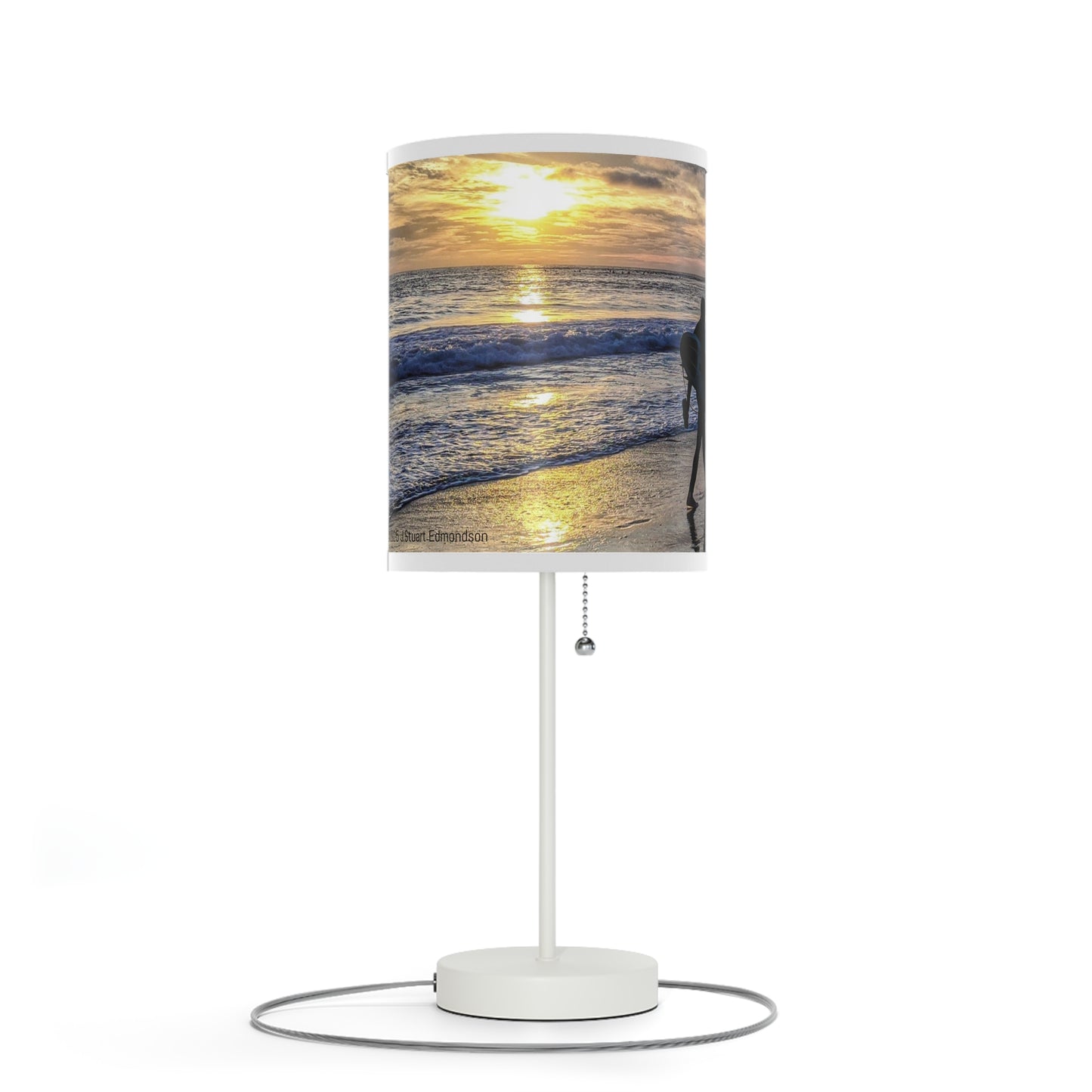 Swamis Vibe Beach Sunset Surfers #7. Desk Table Lamp Surf-Themed Table Lamp, Perfect for Beach Lovers, Coastal Decor, Home Lighting, Gift for Surfers, Nautical Room Accent