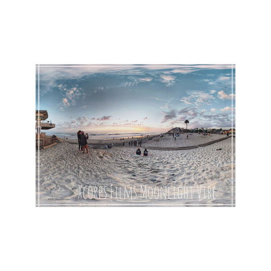 Swamis Vibe Surf and Sunsets Moonlight Beach #7. Photo Block Dreamy Home Decor, Personalized Gift, Beach Memories Display, Modern Wall Art, Photography Decor