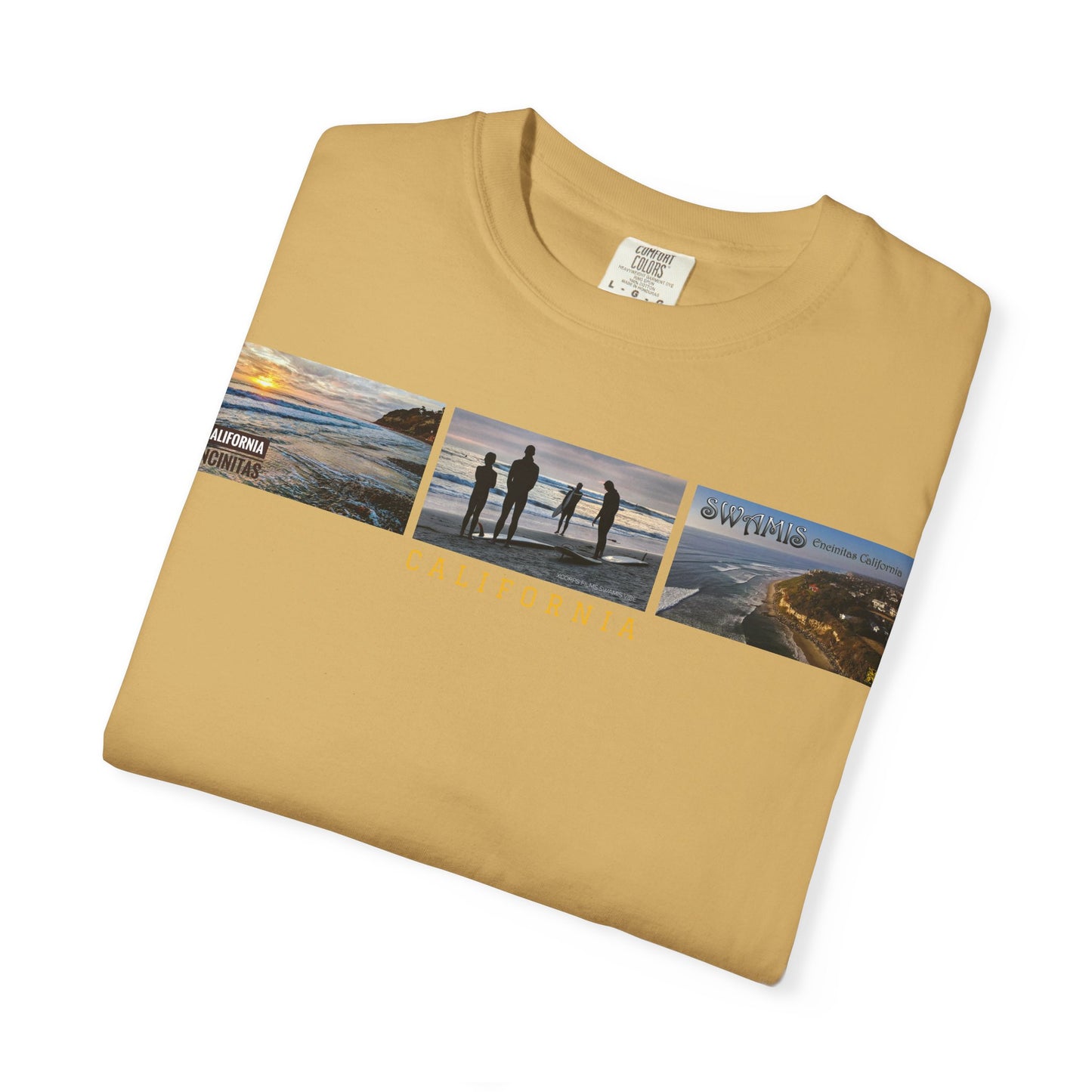 Swamis Vibe JSE Designs unisex garment-dyed t-shirt #151 Swamis Surf Park California Surfing T-Shirt, Beach Vibes Tee, Garment-Dyed Apparel, Unisex Summer Shirt, Gift for Surfers