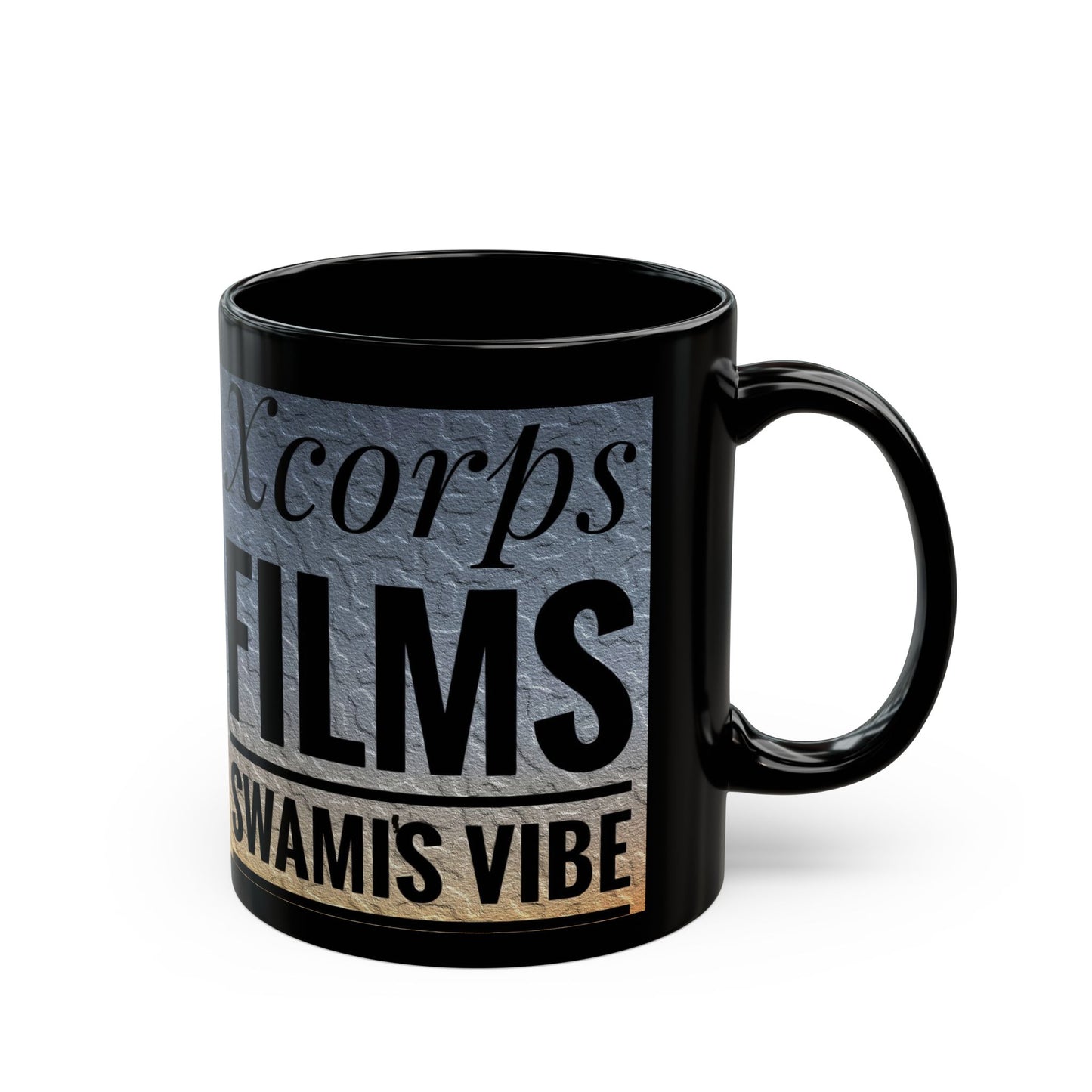 Swamis Vibe Encinitas California JSE Designs #1 Xcorps Films Swamis Vibe Ceramic Mug Swamis Vibe Black Coffee Mug - Stylish Ceramic Drinkware, Filmmaker Gift, Unique Home Decor, Ideal for Birthdays & Celebrations