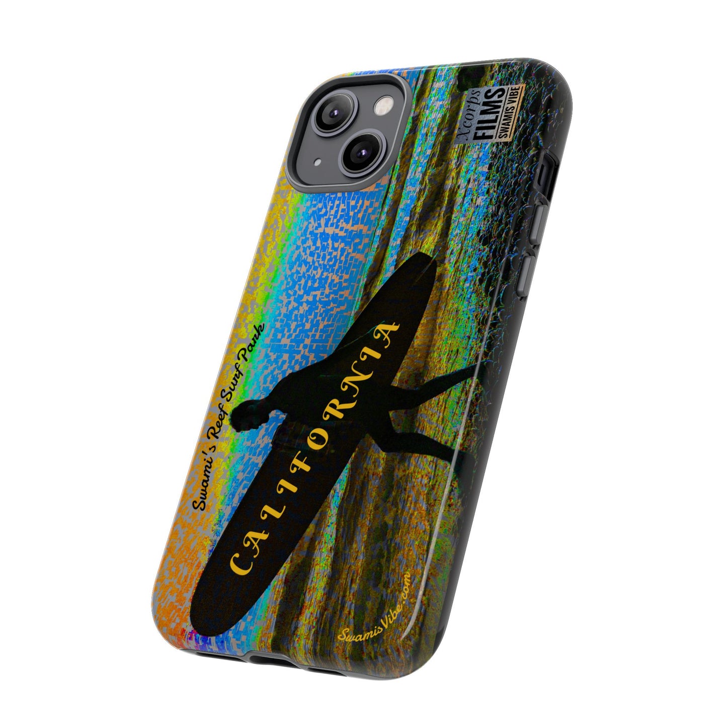 Swamis Vibe Encinitas California JSE Phone Case Designs #1 Swamis Beach Vibe California Surf Phone Case, Tropical Vibes, Ideal for Beach Lovers, Unique Gift for Summer, Vacation Accessories, Trendy Style