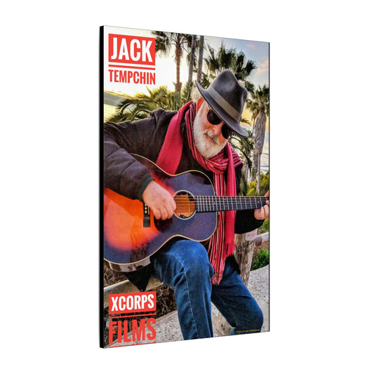 Swamis Vibe Encinitas California JSE Photograph #310 Jack Tempchin at Swamis Canvas Wall Art - Vintage Musician Print, Home Decor, Gift for Music Lovers, Jack Tempchin, Xcorps Films