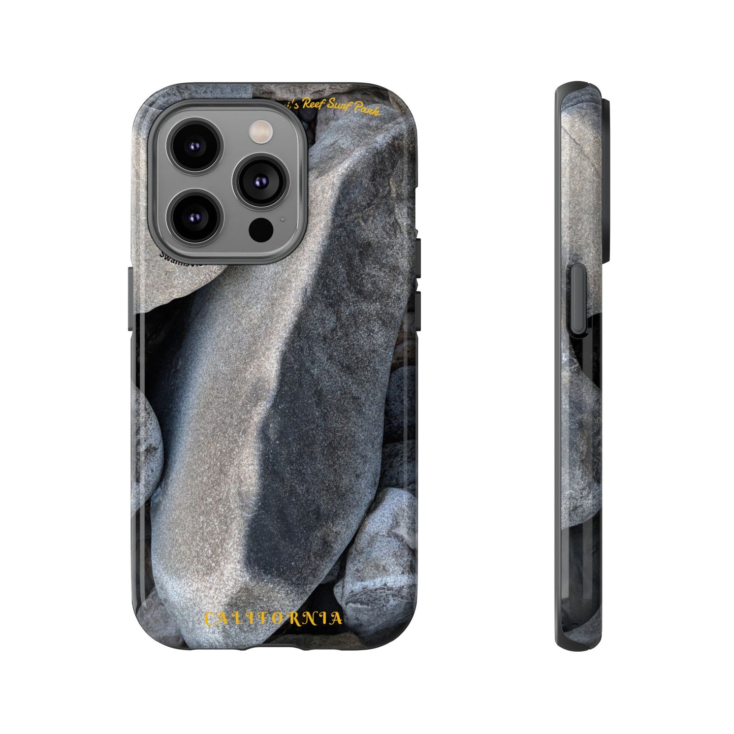 Swamis Vibe Encinitas California JSE Phone Case Designs #3. Swamis Beach Melted Rocks Durable Phone Case with Rock Design, Tough Cases for Outdoorsy Souls, Unique Gift for Nature Lovers, Perfect for Hiking and Adventure