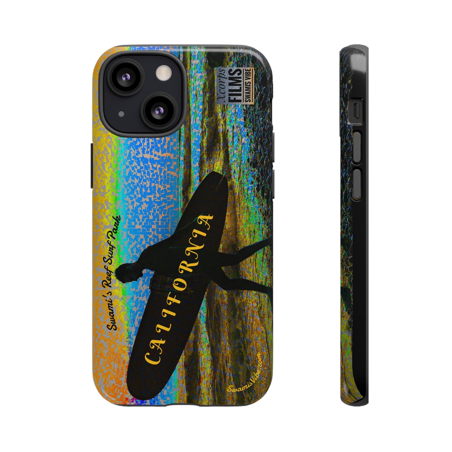 Swamis Vibe Encinitas California JSE Phone Case Designs #1 Swamis Beach Vibe California Surf Phone Case, Tropical Vibes, Ideal for Beach Lovers, Unique Gift for Summer, Vacation Accessories, Trendy Style