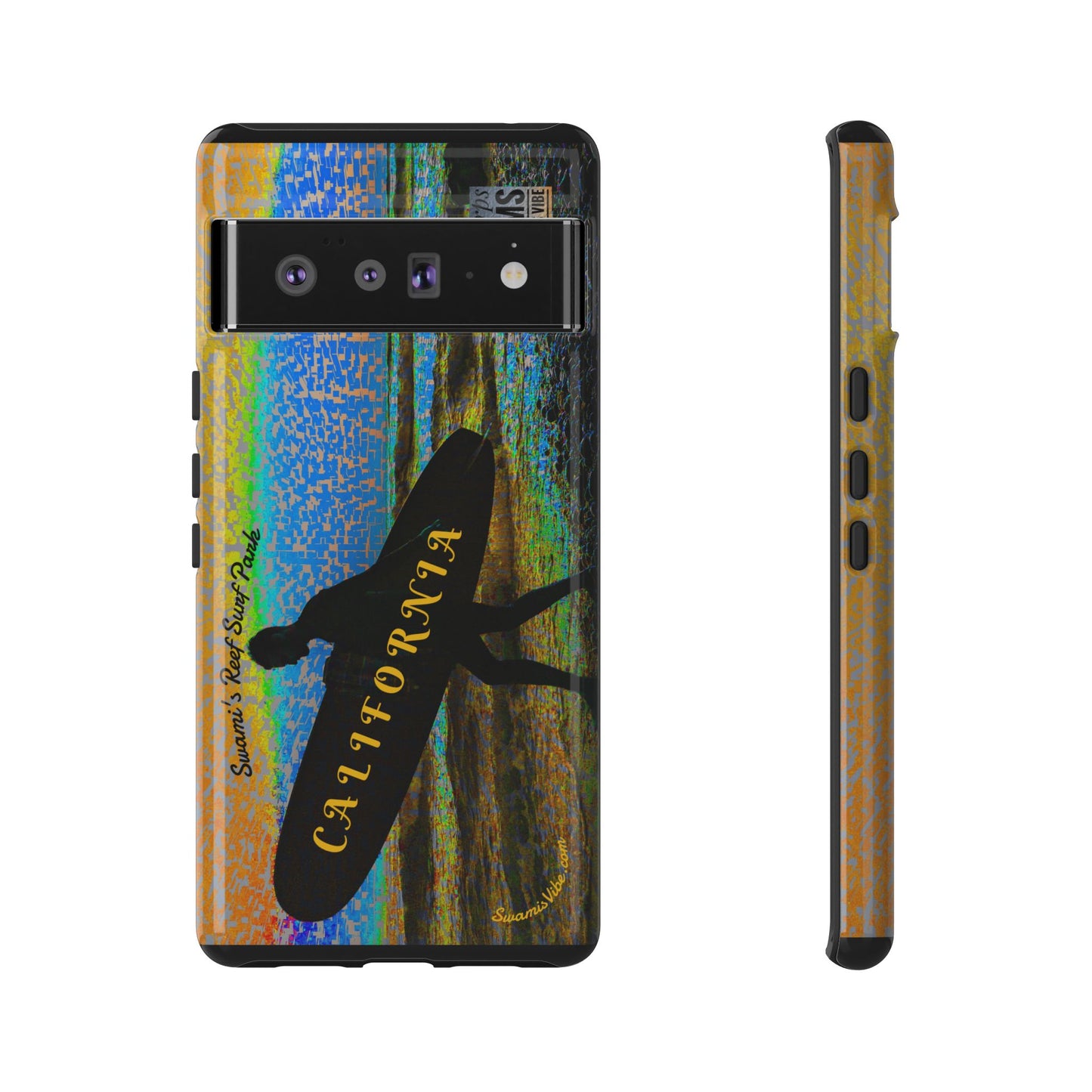 Swamis Vibe Encinitas California JSE Phone Case Designs #1 Swamis Beach Vibe California Surf Phone Case, Tropical Vibes, Ideal for Beach Lovers, Unique Gift for Summer, Vacation Accessories, Trendy Style