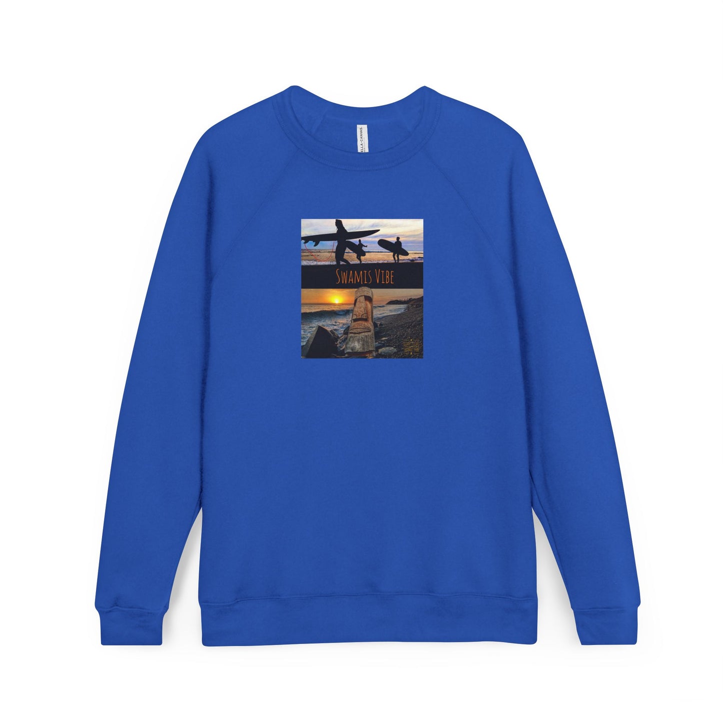 Swamis Vibe Raglan Unisex Sweatshirt — Encinitas Surf Sunset Crew