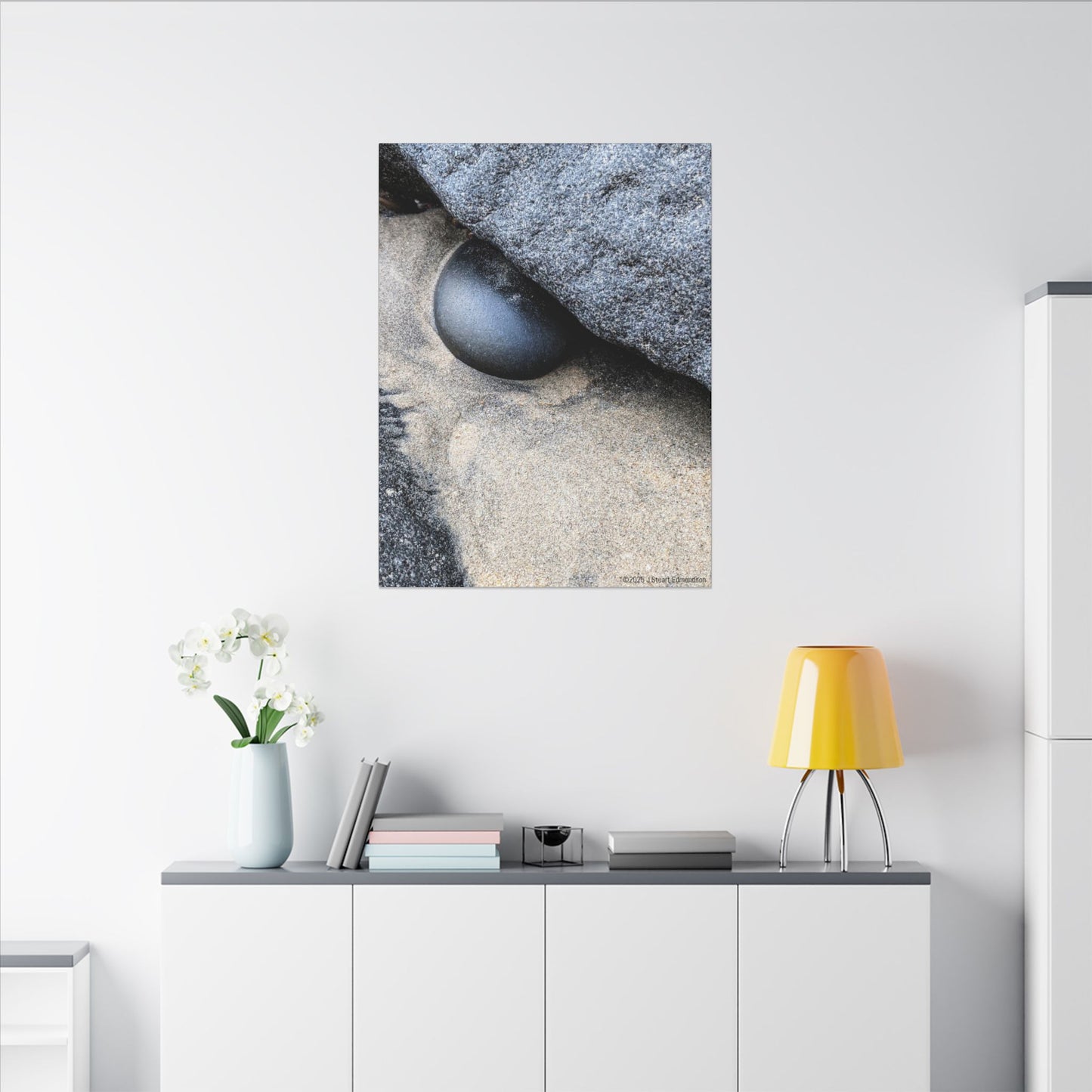 Swamis Vibe Encinitas California JSE Photograph #238 Swamis Rock Abstractions - The Dragons Eye Nature Canvas Art Print, Modern Home Decor, Wall Art, Gift for Nature Lovers, Elegant Room Decoration, Unique Artwork