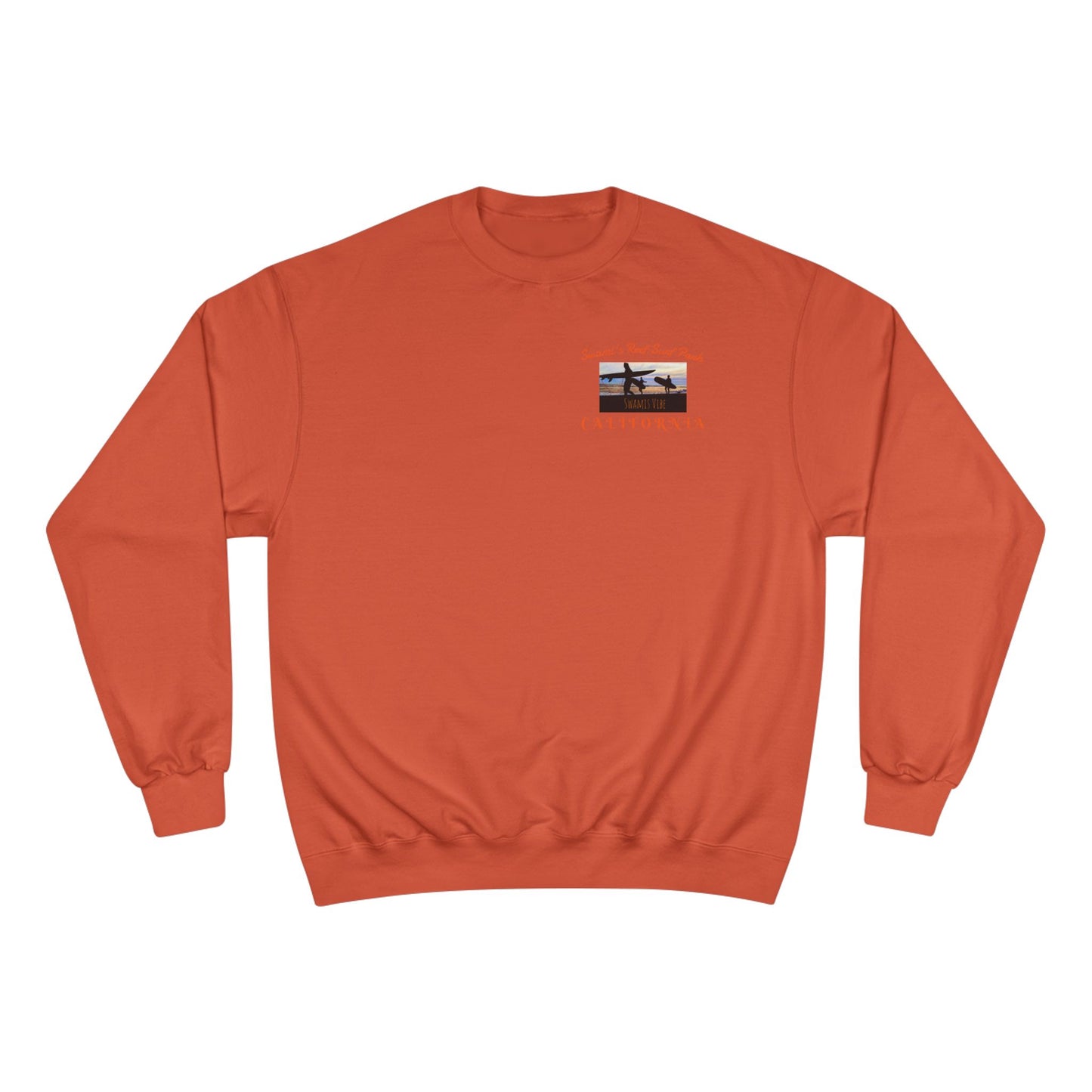 Swamis Vibe Encinitas California JSE Designs #1. Custom Designed Swamis Surf Park Crewneck Unisex Sweatshirt