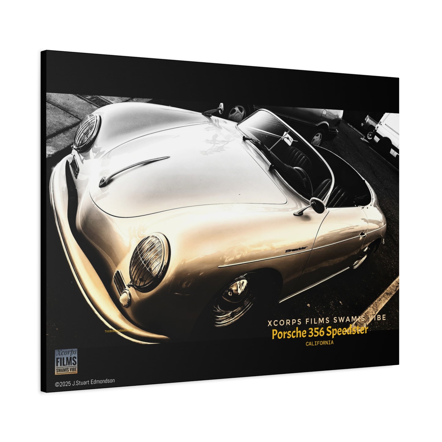 Swamis Vibe Encinitas California JSE Photograph #1146 Porsche 356 Speedster Swamis Surf Park Encinitas California