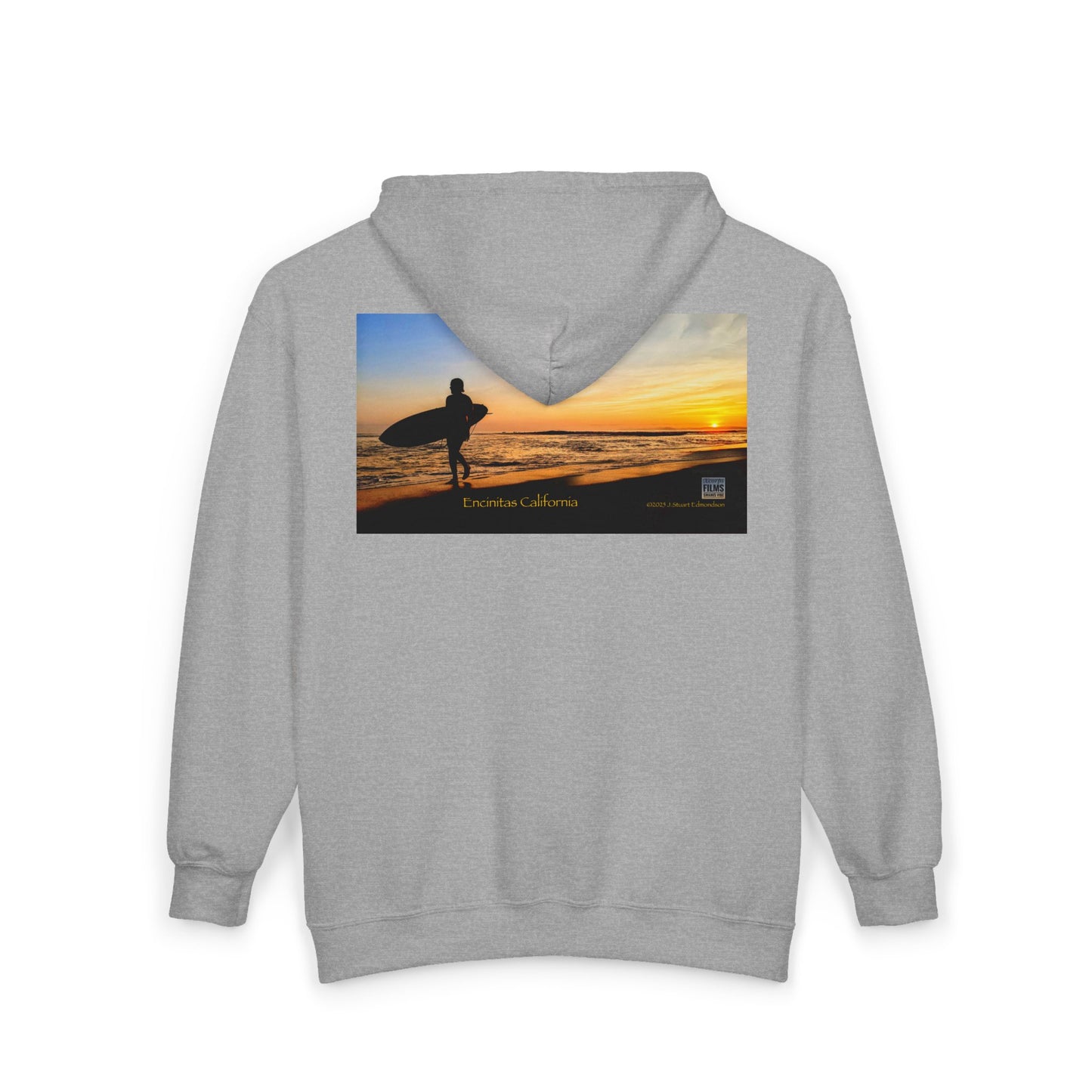 Swamis Vibe Encinitas California JSE Designs custom Hoodie #1 Swamis Beach Vibe California Sunset Unisex Hoodie, Beach Lover Gift, Surfing Hoodie, Casual Wear, Travel Clothing, Unisex Full Zip Sweatshirt