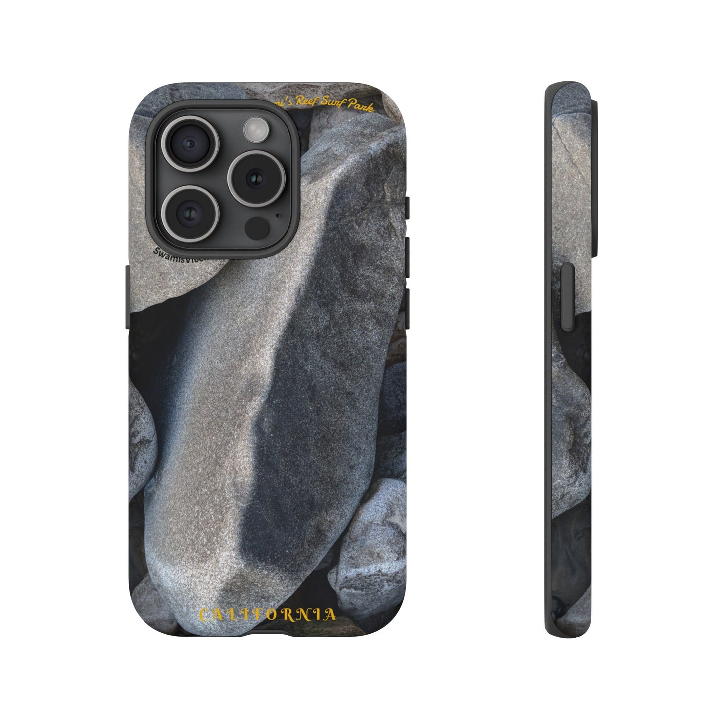 Swamis Vibe Encinitas California JSE Phone Case Designs #3. Swamis Beach Melted Rocks Durable Phone Case with Rock Design, Tough Cases for Outdoorsy Souls, Unique Gift for Nature Lovers, Perfect for Hiking and Adventure