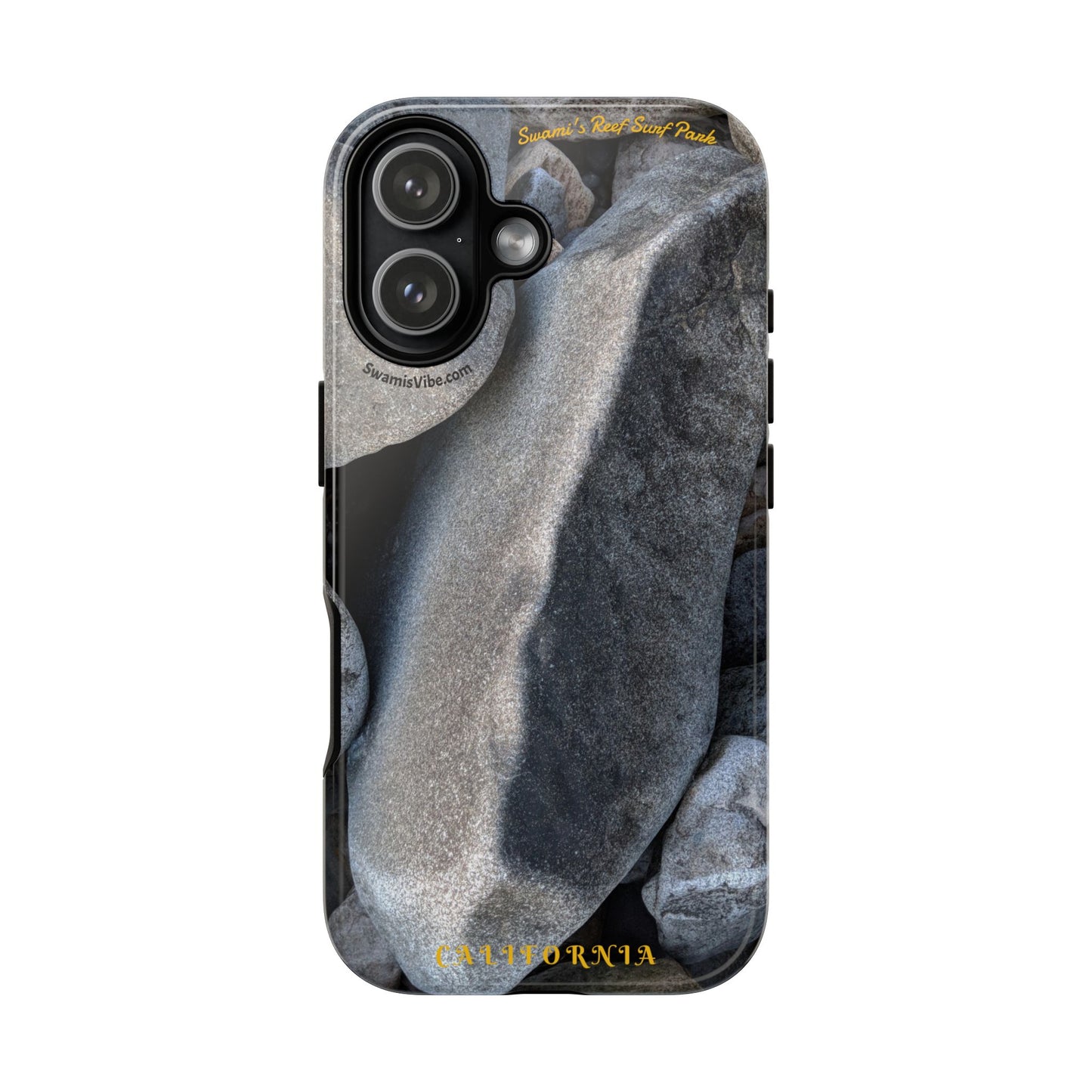 Swamis Vibe Encinitas California JSE Phone Case Designs #3. Swamis Beach Melted Rocks Durable Phone Case with Rock Design, Tough Cases for Outdoorsy Souls, Unique Gift for Nature Lovers, Perfect for Hiking and Adventure