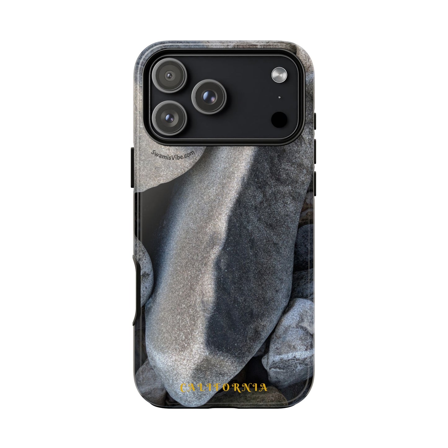 Swamis Vibe Encinitas California JSE Phone Case Designs #3. Swamis Beach Melted Rocks Durable Phone Case with Rock Design, Tough Cases for Outdoorsy Souls, Unique Gift for Nature Lovers, Perfect for Hiking and Adventure