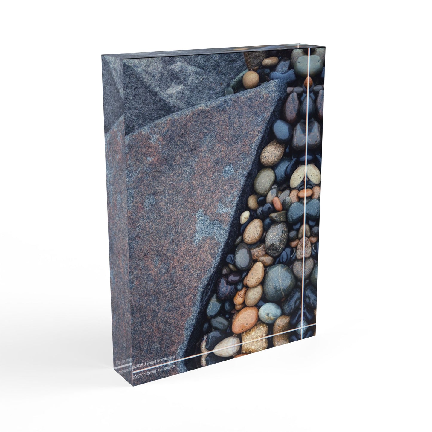 Swamis Vibe Surf and Sunsets Beach Rocks Mix #1. Nature-Inspired Photo Block, Artwork Display, Home Decor, Gift for Nature Lovers