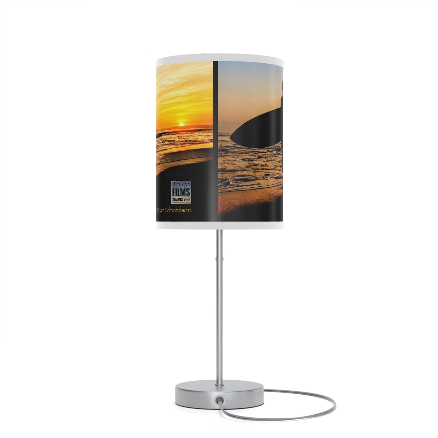 Swamis Vibe Encinitas California Beach Sunset Surfer Desk Lamp #6 Desk Table Lamp Surf themed Table Lamp, Perfect for Beach Lovers, Coastal Decor, Home Lighting, Gift for Surfers, Nautical Room Accent