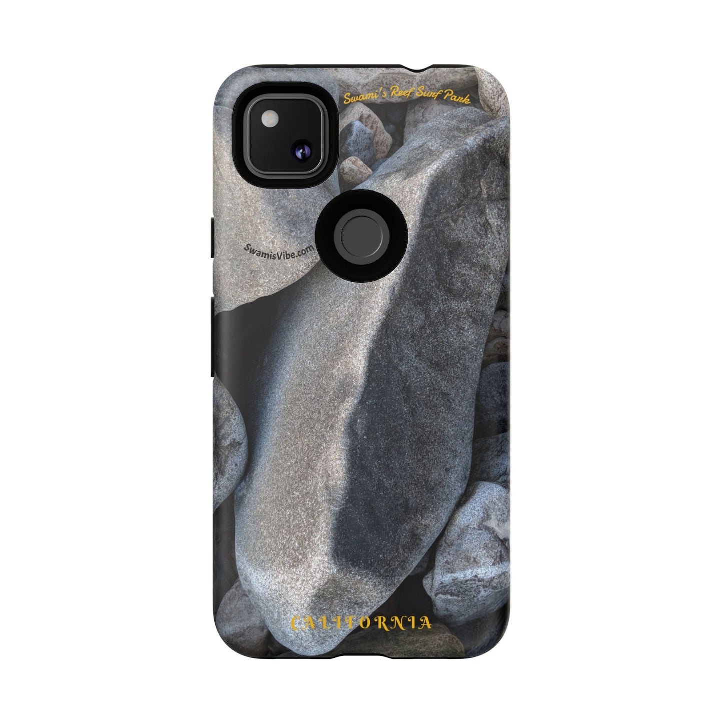 Swamis Vibe Encinitas California JSE Phone Case Designs #3. Swamis Beach Melted Rocks Durable Phone Case with Rock Design, Tough Cases for Outdoorsy Souls, Unique Gift for Nature Lovers, Perfect for Hiking and Adventure