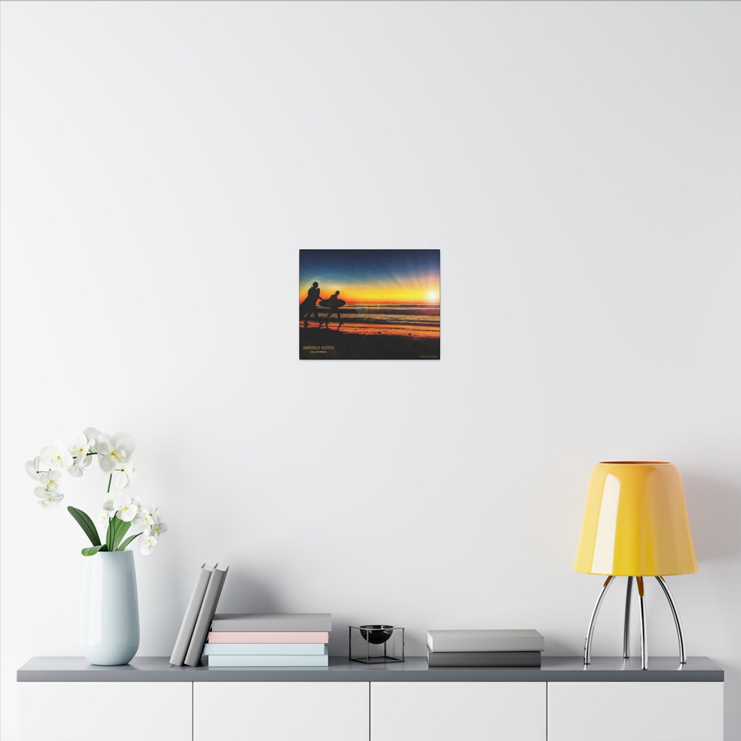 Swamis Vibe Encinitas California JSE Photograph #115 Spirited Swamis Surfers Sunset Sunset Surfing Matte Canvas Print, Surfer Wall Art, Beach Home Decor, Gift for Surf Lovers, Coastal Living, Ocean Art