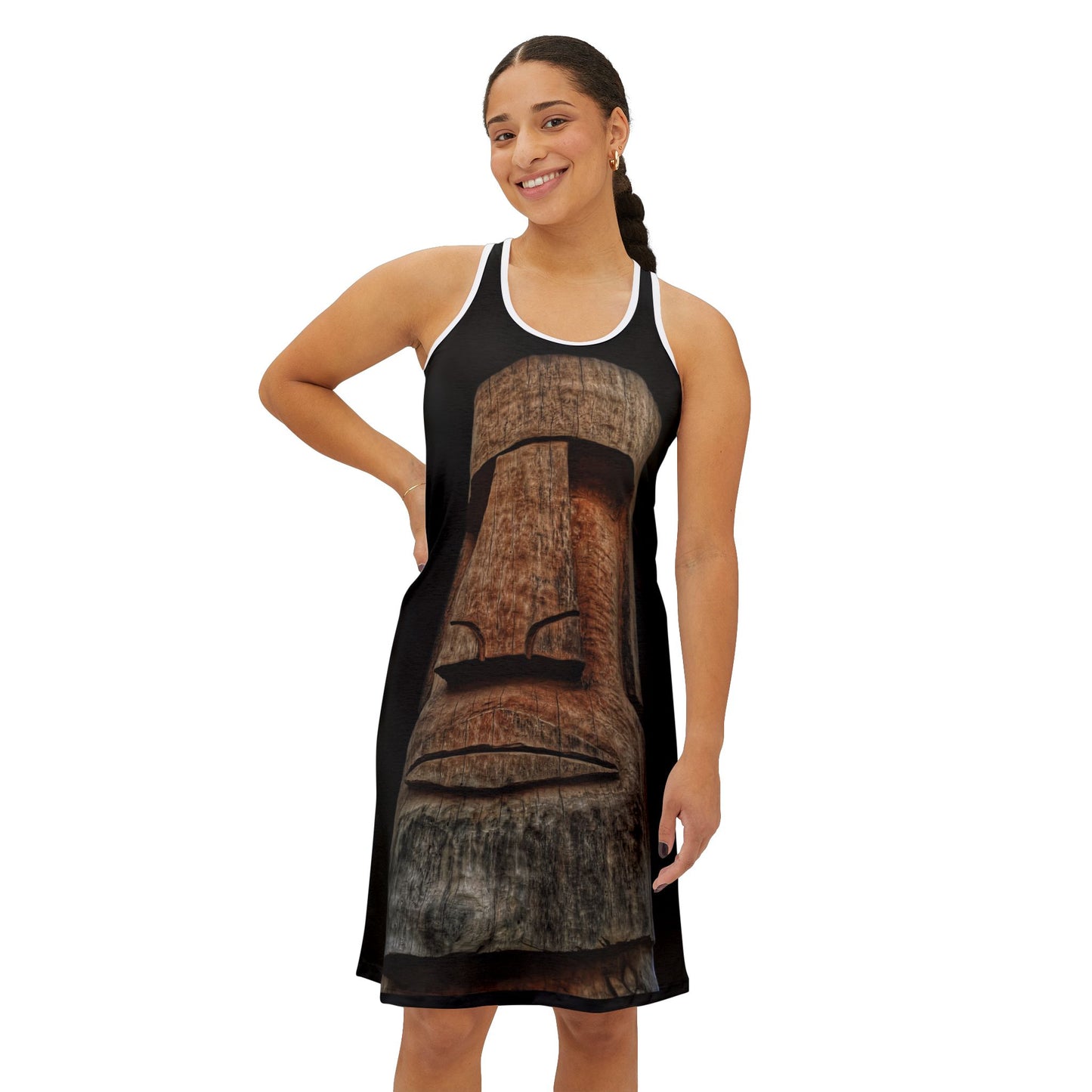 Swamis Vibe JSE Cali Designs AOP Racerback Sports Dress Swami's Vibe Surf Park Collection - Surfers Tiki Sunset #306