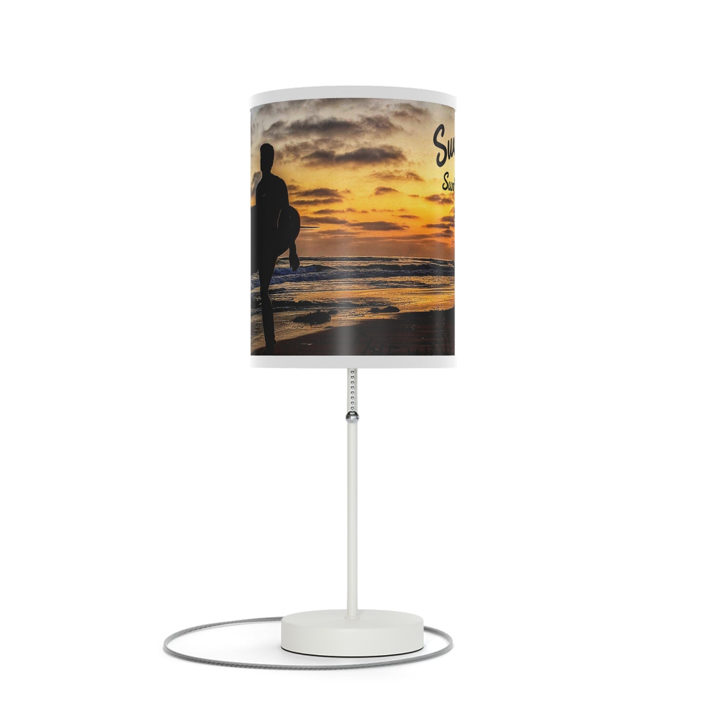 Swamis Vibe Sunset Beach Table Lamp, Nightstand Decor, Beach Lover Gift, Coastal Home Accent, Warm Glow for Relaxation