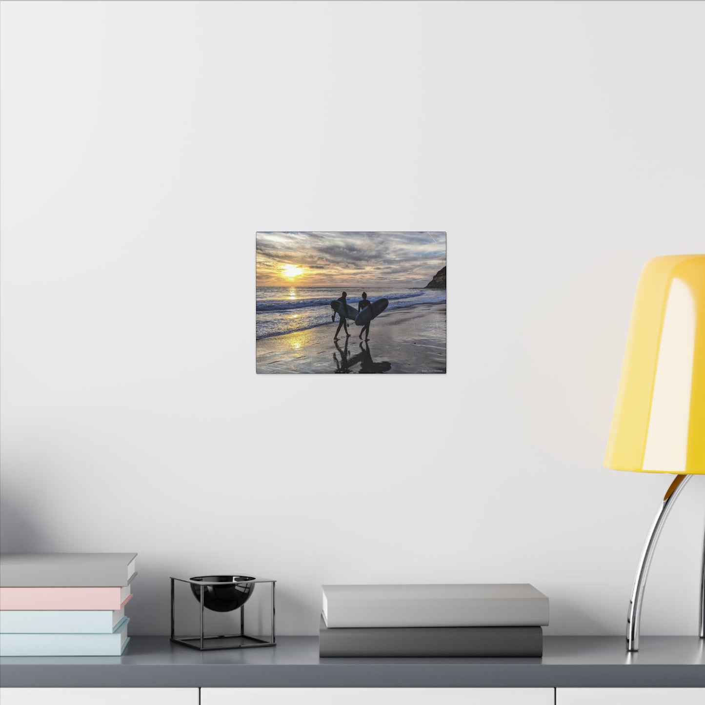 Swamis Vibe Encinitas California JSE Photograph #431 Swamis Silver Sunset Surfers Sunset Surfing Canvas Wall Art | Beach Decor, Ocean Sunset, Surfing Artwork, Home Decor, Gift for Surfers
